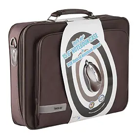 Techair 15.6'' brown bag and mouse TABUN07MV3