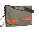 Techair Nylon Messenger Case Green/Orange 17" TAR3508