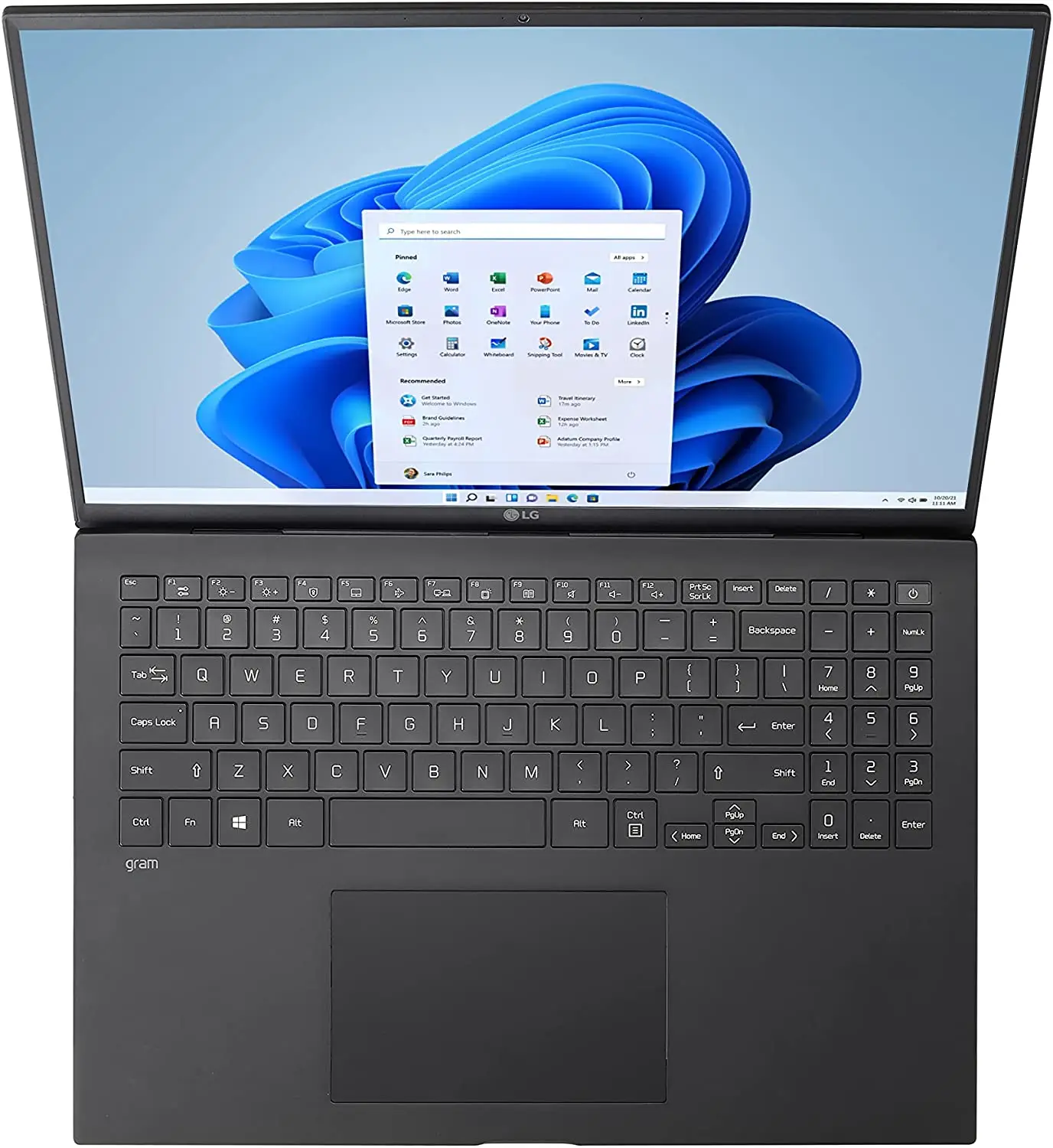 LG GRAM 16 2021 (16Z90P-G.AA65Y) - CZARNY