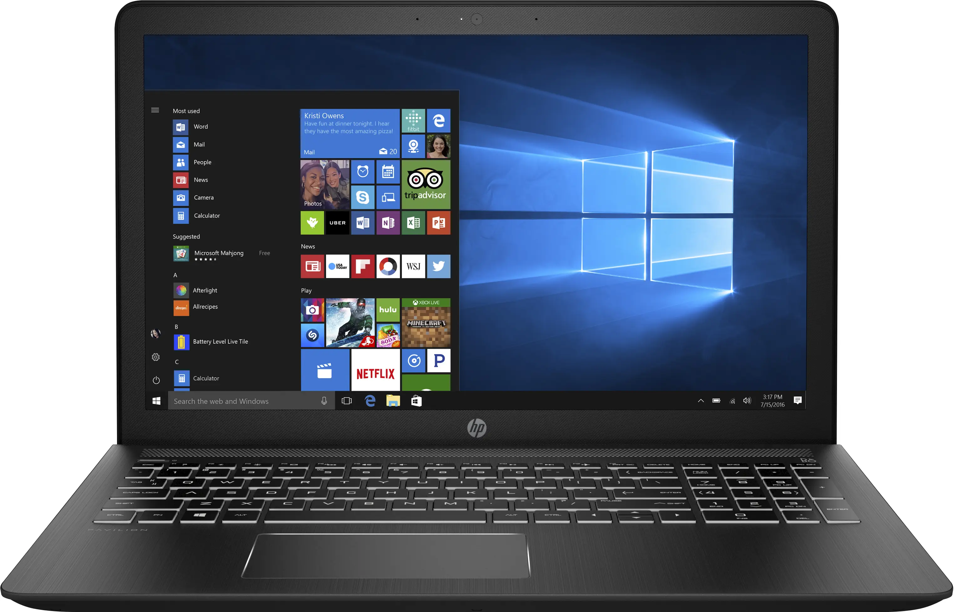 HP Pavilion Power 15-cb059tx 2FK73PA