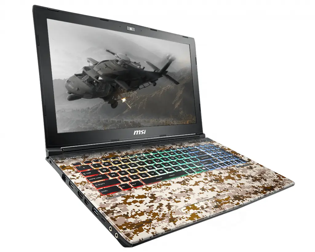 MSI GE Gaming Ge62vr 7rf-688uk Camo Squad Limited Edition 9S7-16JB82-688