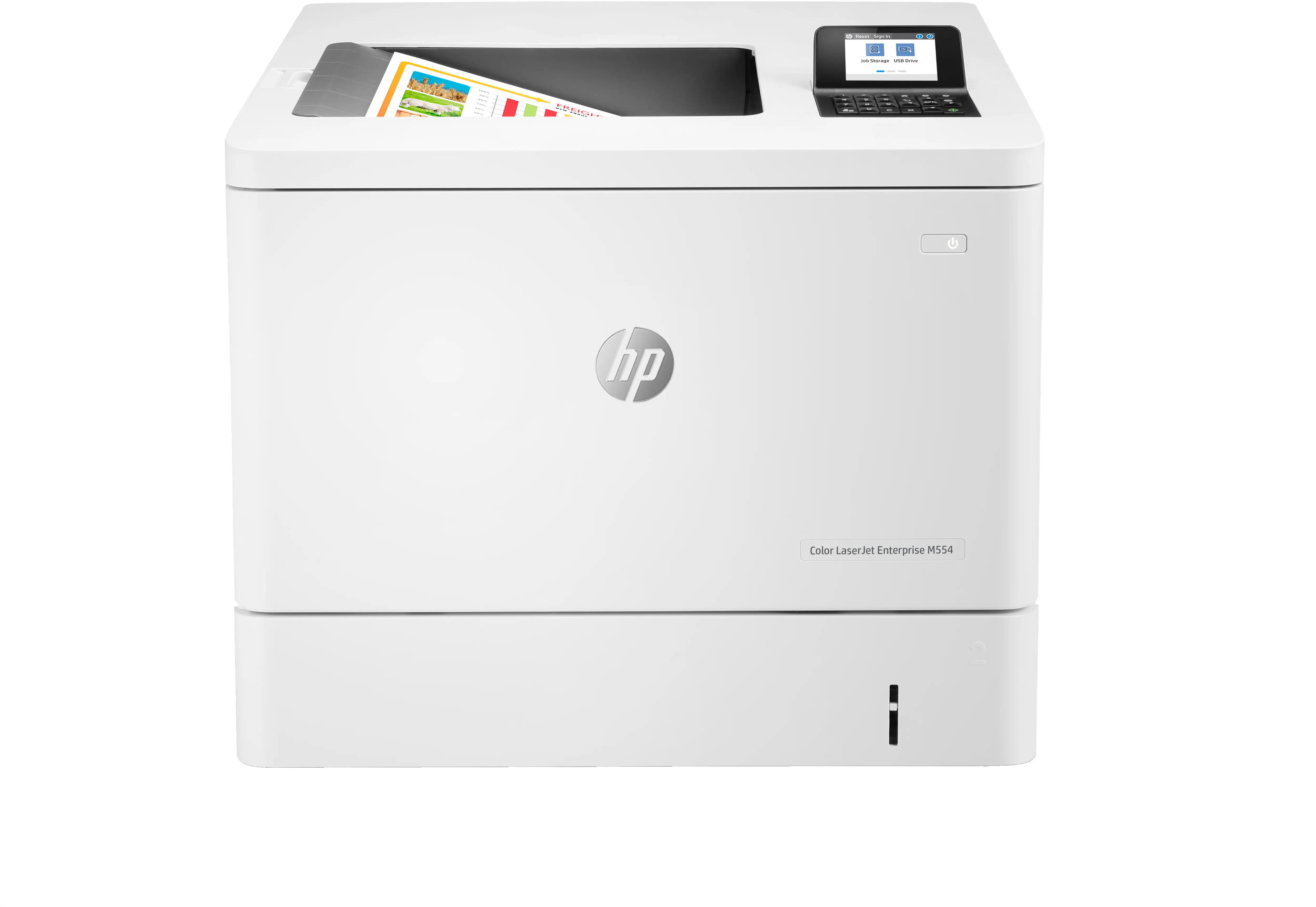 HP Color LaserJet Enterprise M554dn Yazıcı, Yazdırın, Ön USB'den baskı; Çift taraflı baskı 7ZU81A#B19