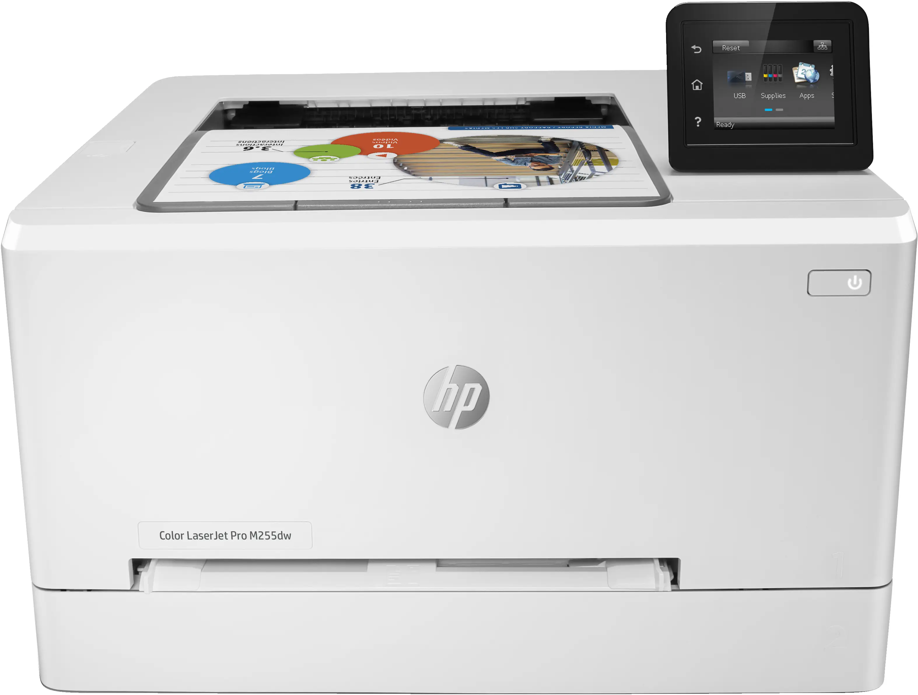 HP 1 Color LaserJet Pro M255dw, Yazdırın, Çift taraflı baskı; Enerji Tasarrufu; Güçlü Güvenlik; Çift bantlı Wi-Fi 7KW64A#B19