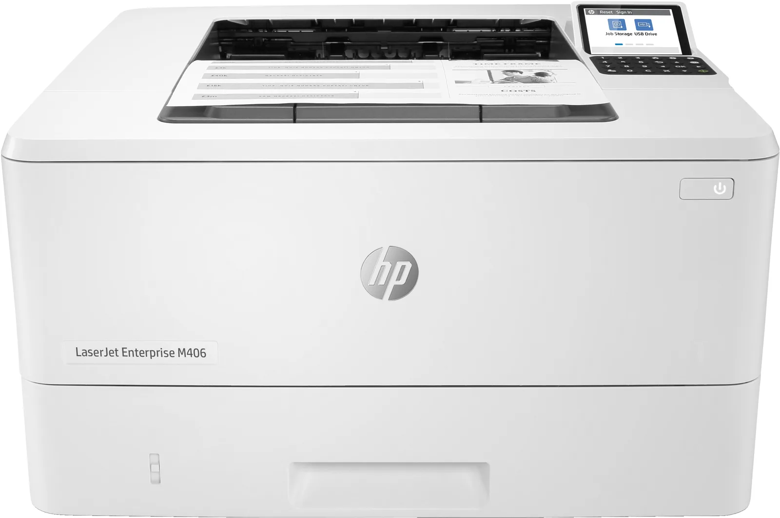 HP LaserJet Enterprise M406dn, Yazdırın, Kompakt Boyut; Güçlü Güvenlik; Çift taraflı baskı; Enerji Verimli; Ön USB'den baskı 3PZ15A#B19