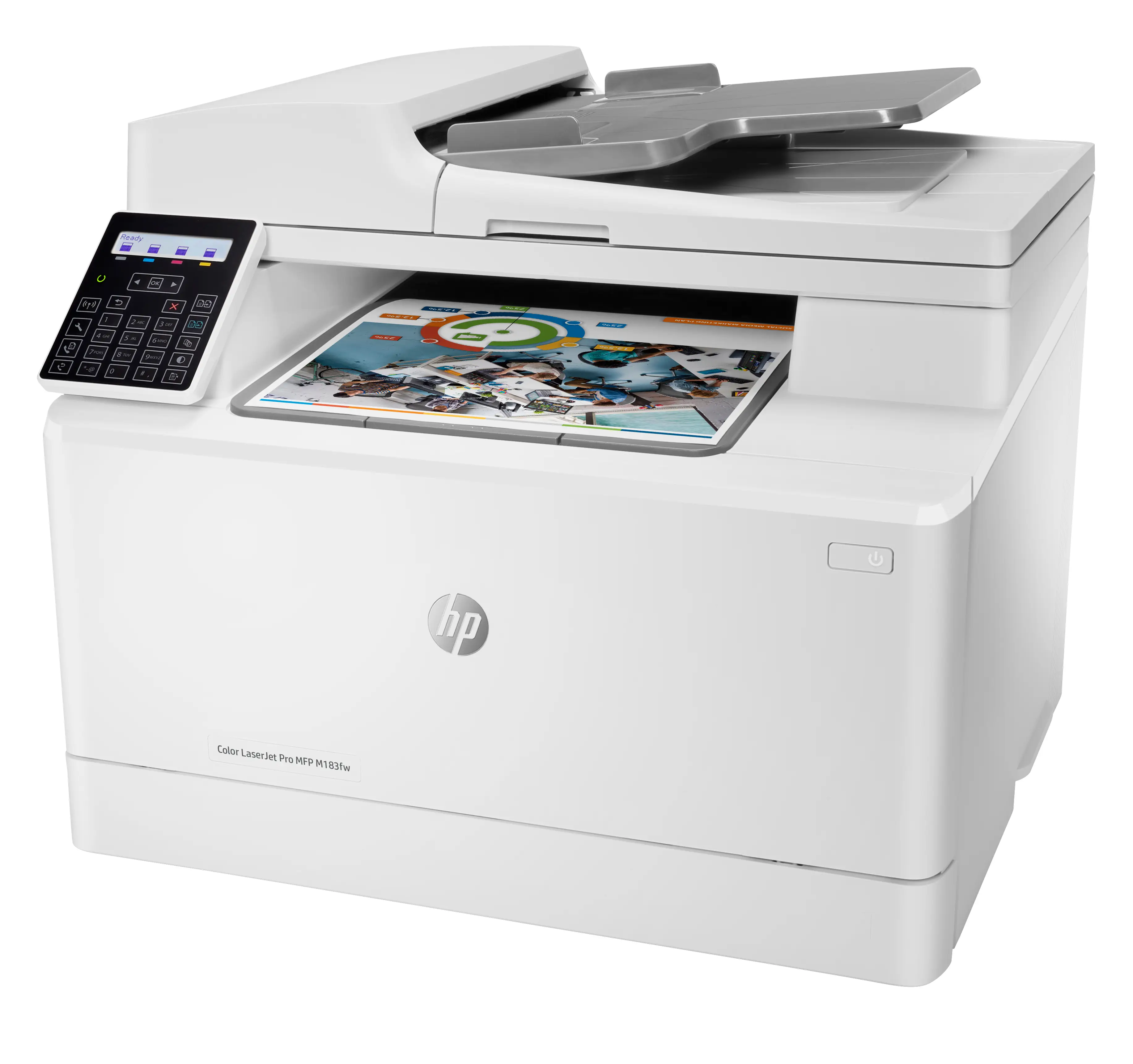HP LaserJet Pro M183fw Kablosuz Multifunction Renkli Yazıcı, Fotokopi Makinesi, Tarayıcı; Çift taraflı 7KW56A 7KW56A#BAZ