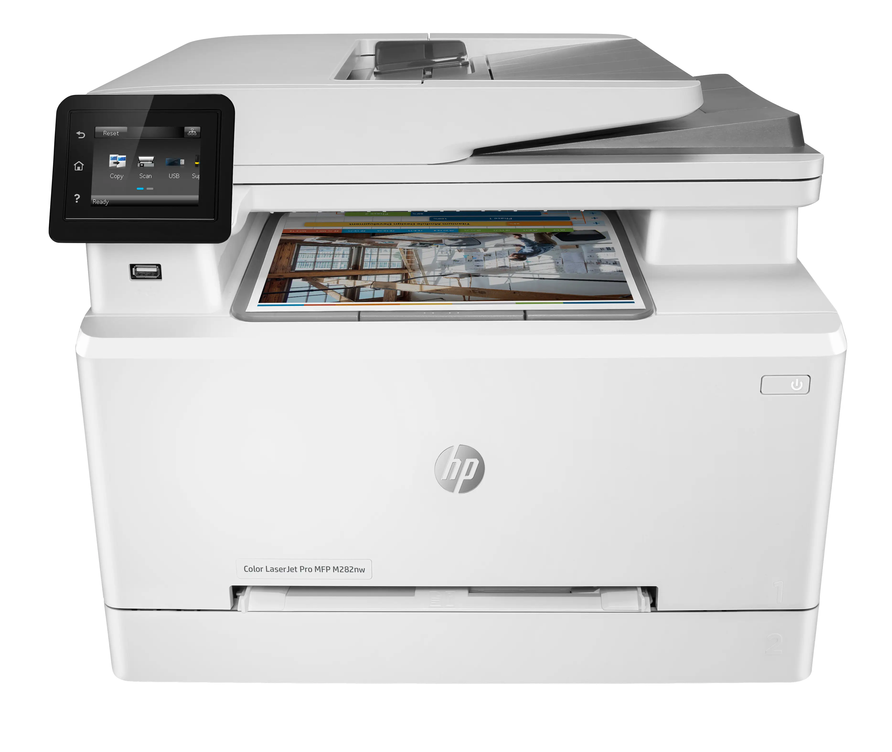 HP LaserJet Pro M282nw Kablosuz Multifunction Renkli Yazıcı, Fotokopi Makinesi, Tarayıcı; Çift taraflı 7KW72A 7KW72A#BAZ