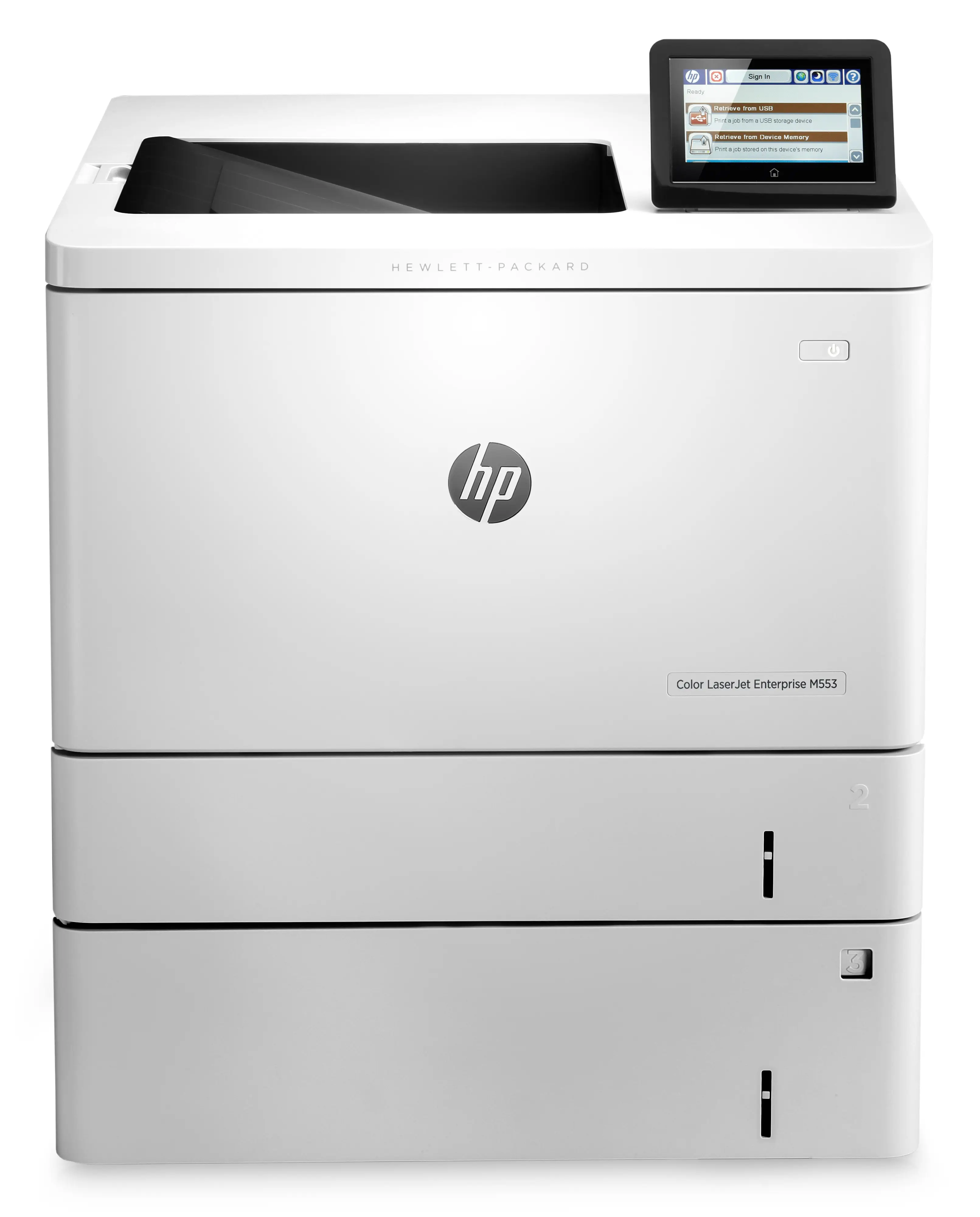 HP Renkli LaserJet Enterprise M553x, Baskı al, Ön USB'den baskı; Çift taraflı baskı B5L26A#B19
