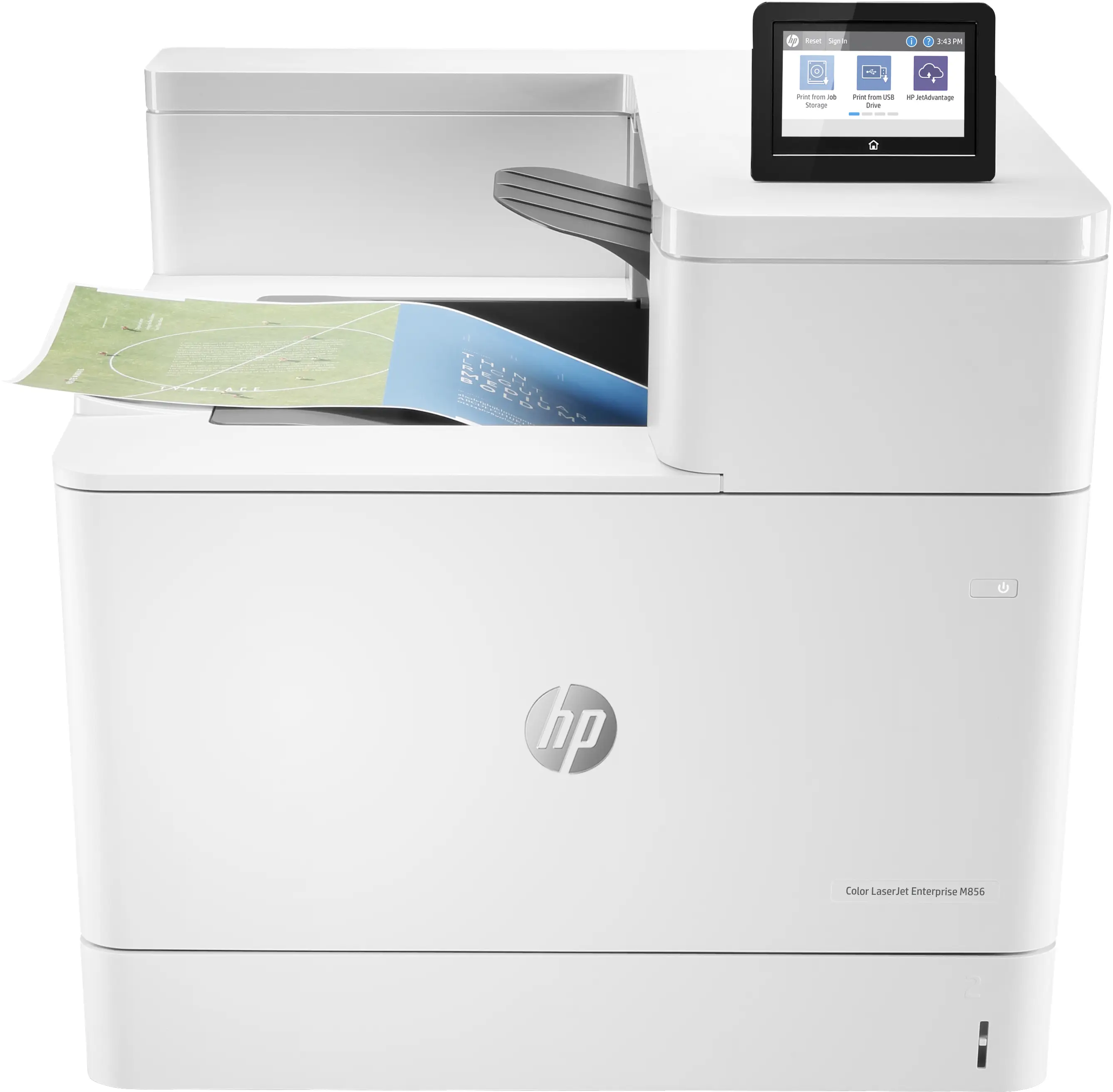 HP HP Color LaserJet Enterprise M856dn, Yazdırın, Ön USB'den baskı; Dolaşım; Çift taraflı baskı; Yüksek ilk sayfa çıkış hızları; Enerji Tasarrufu; Güçlü Güvenlik T3U51A#B13