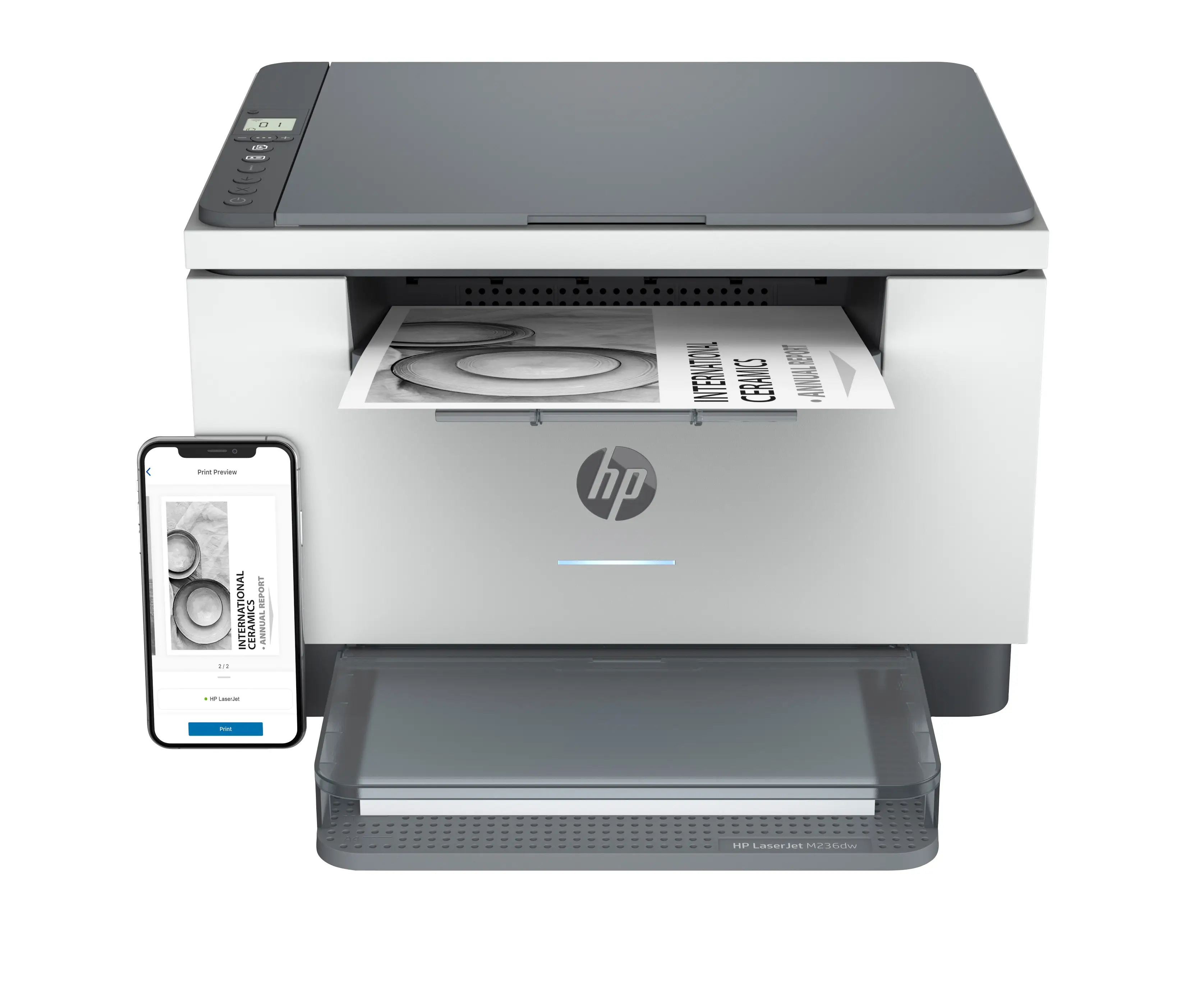 HP LaserJet M236dw Kablosuz Multifunction Siyah beyaz Yazıcı, Fotokopi Makinesi, Tarayıcı; Çift taraflı 9YF95A