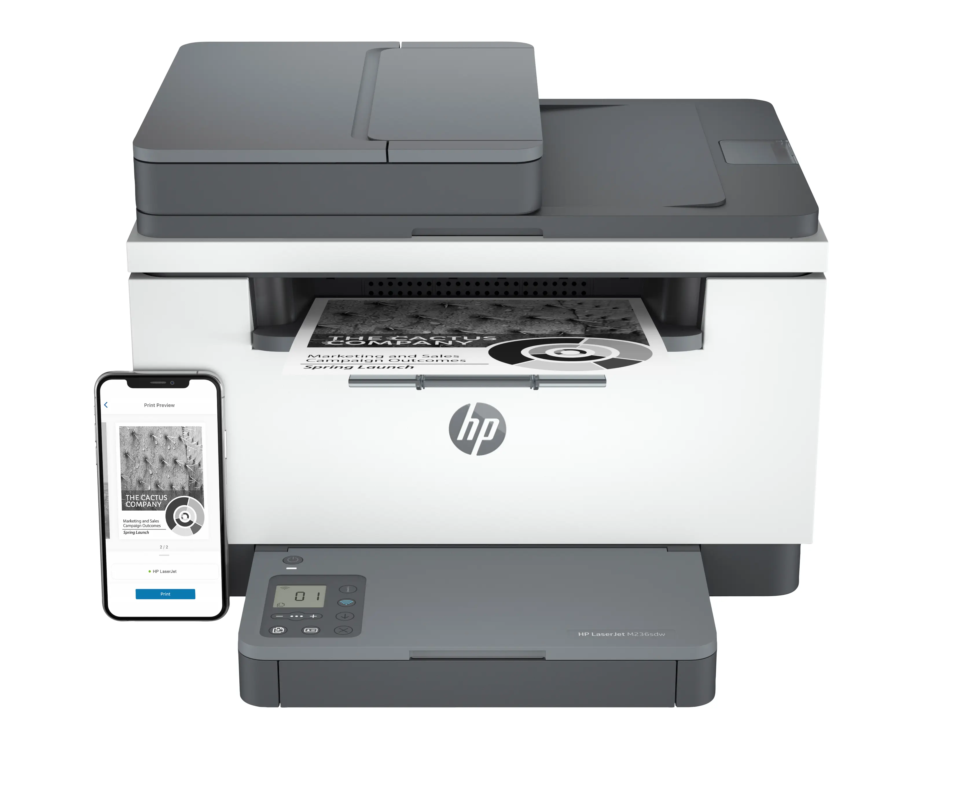 HP LaserJet M236sdw Kablosuz Multifunction Siyah beyaz Yazıcı, Fotokopi Makinesi, Tarayıcı; Çift taraflı 9YG09A