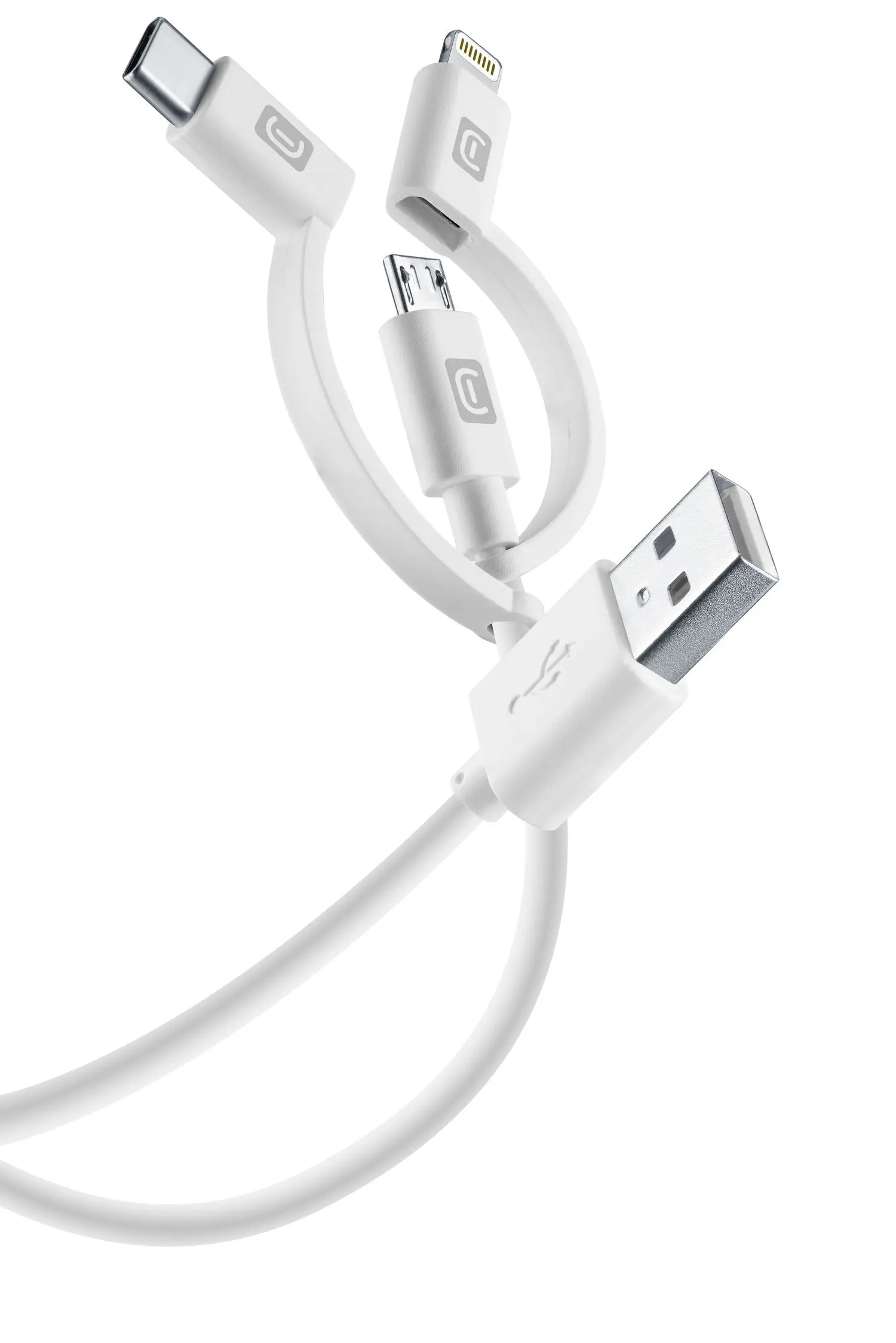 Cellularline 8018080316111 USBDATA3IN1MFITYCW