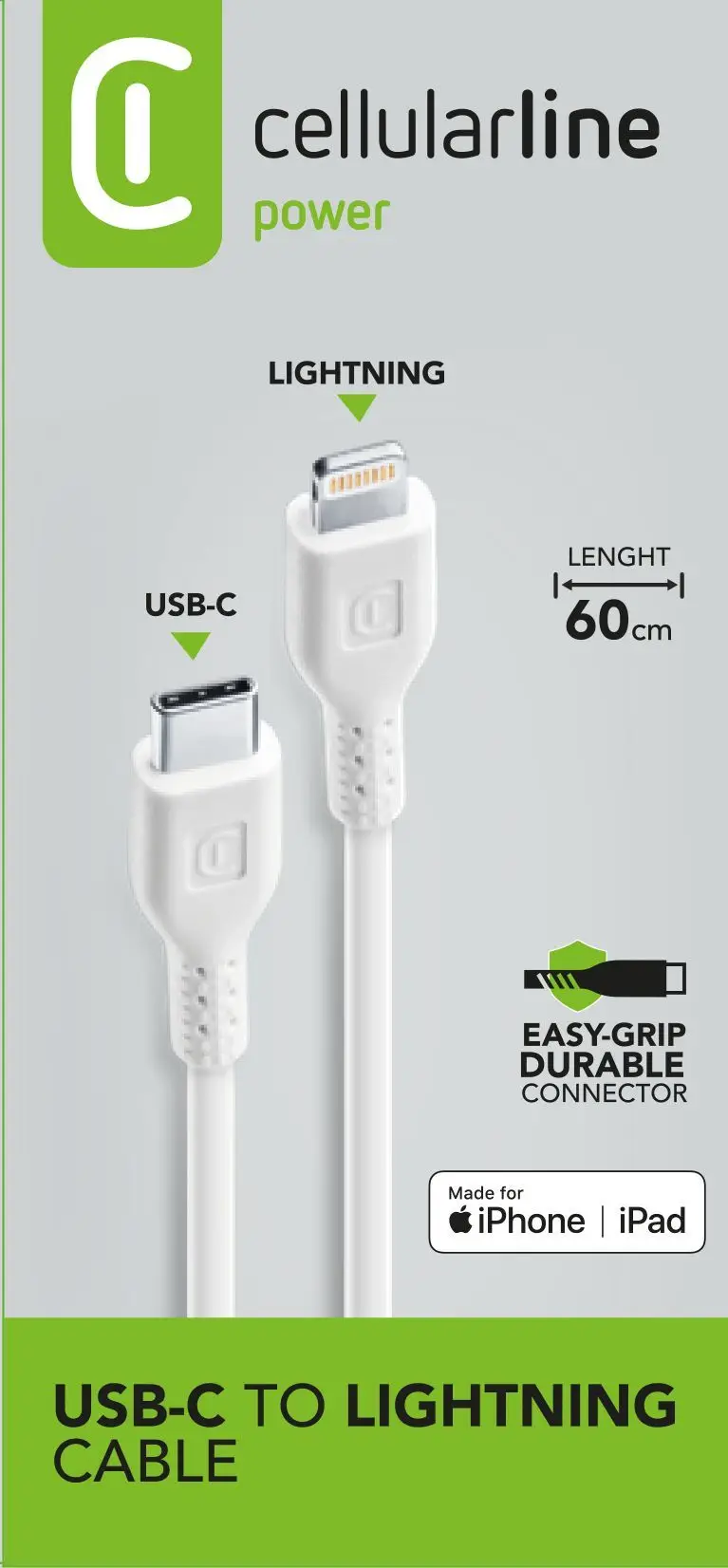 Cellularline 8018080347832 USBDATAC2LMFI60CMW