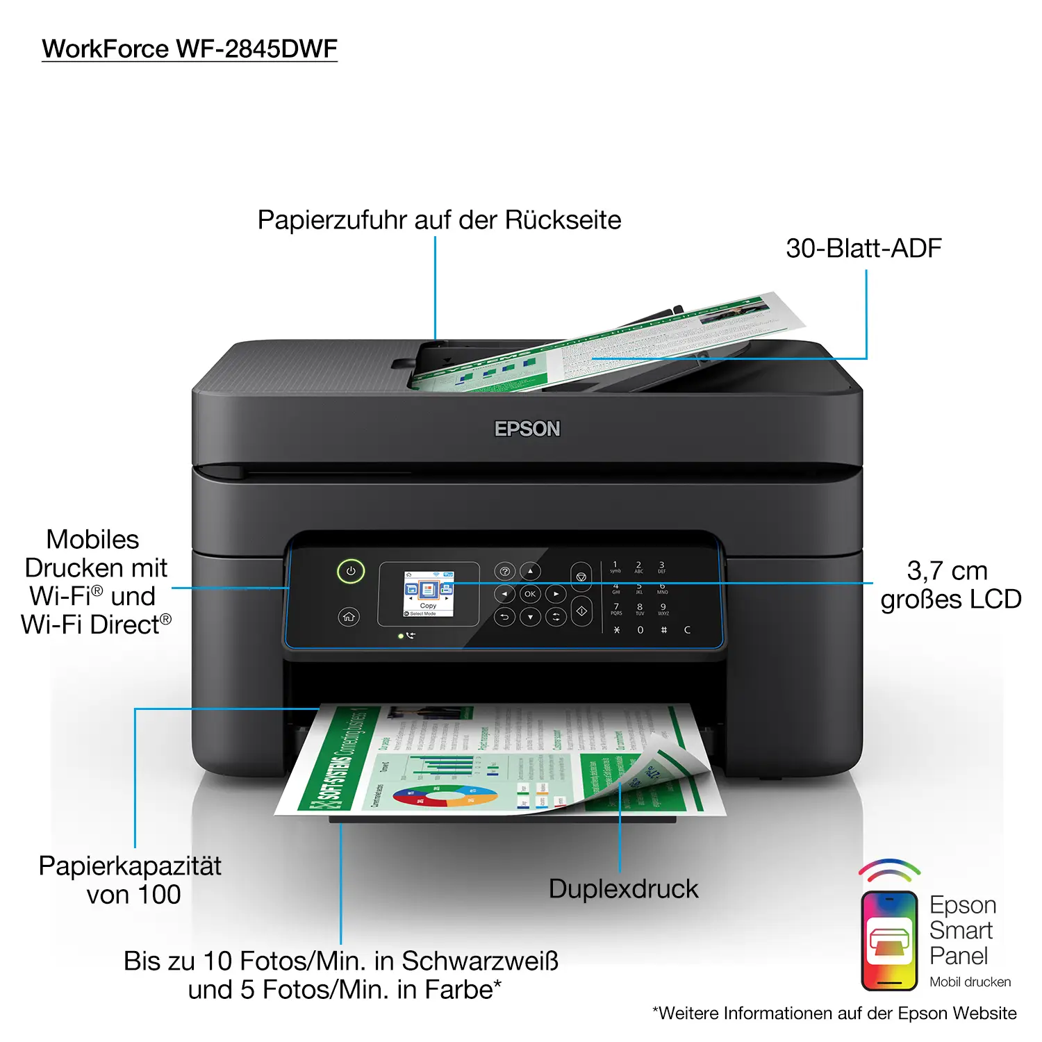 Epson WorkForce WF-2845DWF C11CG30408