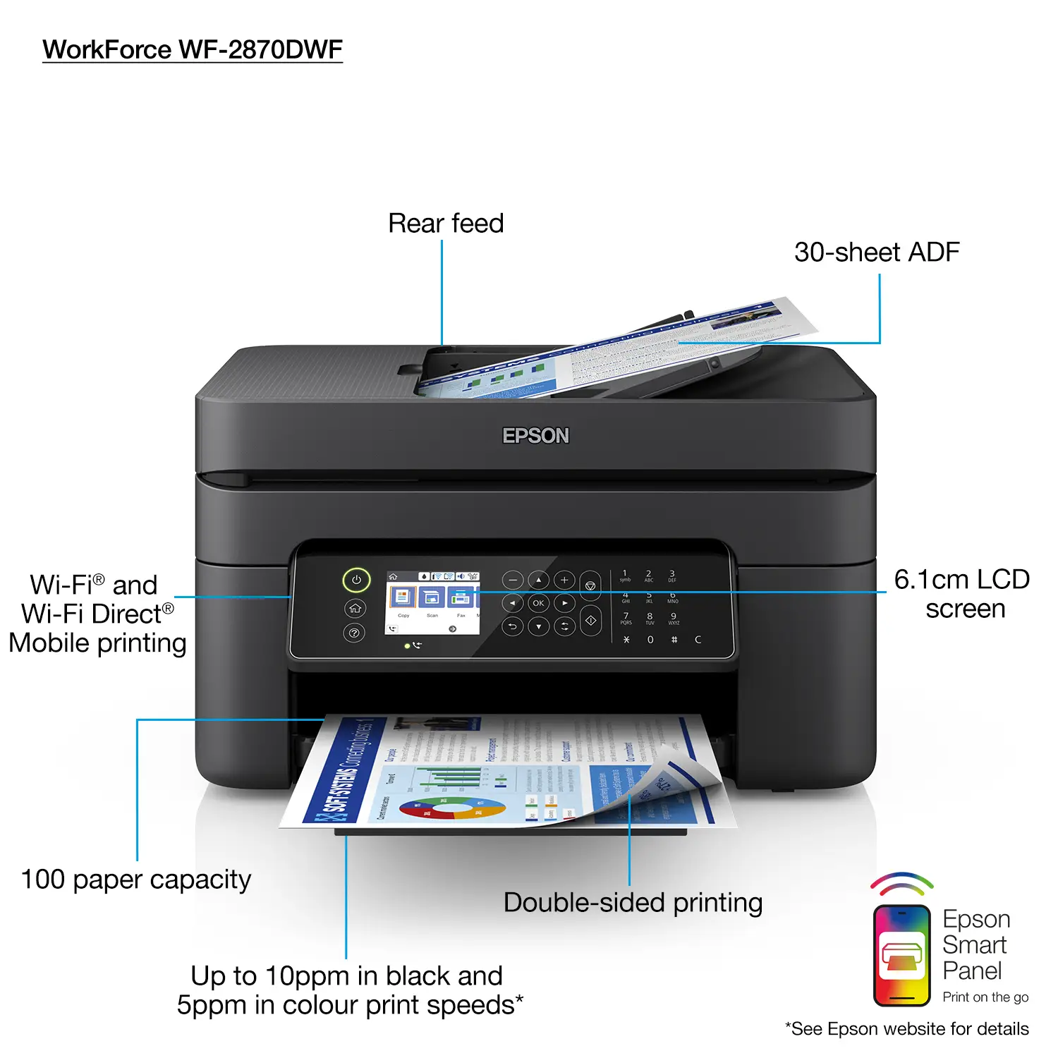 Epson WorkForce WF-2870DWF C11CG31404