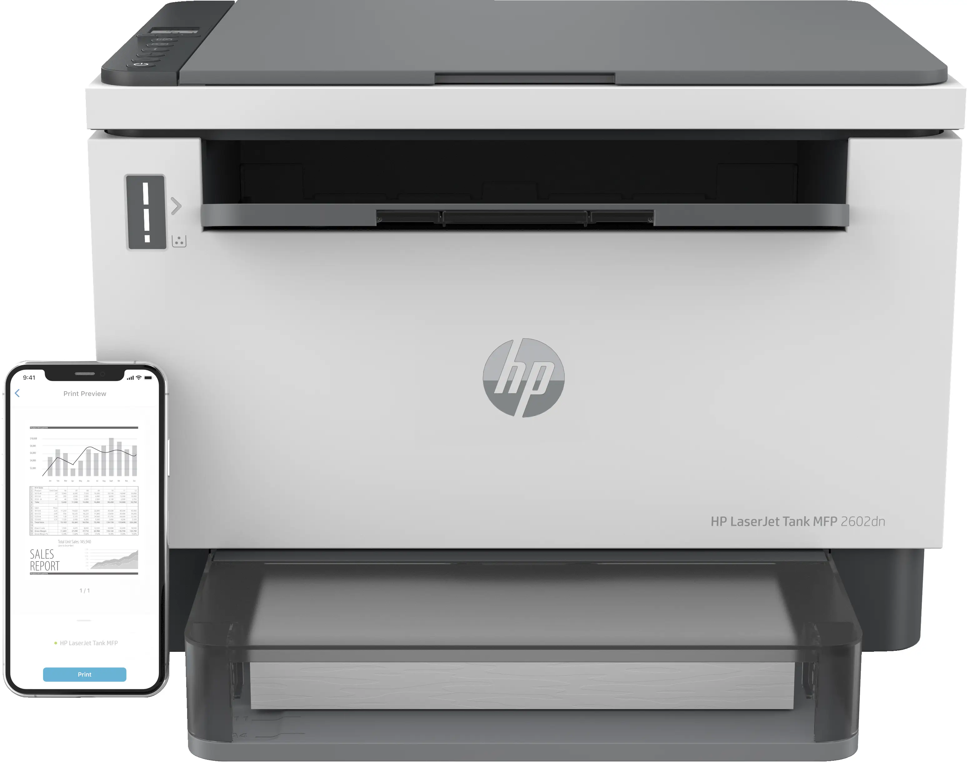 HP LaserJet Tank MFP 2602dn Yazıcı, Siyah beyaz, için yazıcı İşletme, E-postaya tarama; E-postaya/PDF'ye tarama; PDF'ye tarama; Çift taraflı baskı; Küçük Boyutlar; Enerji Verimli 2R3F0A#B19