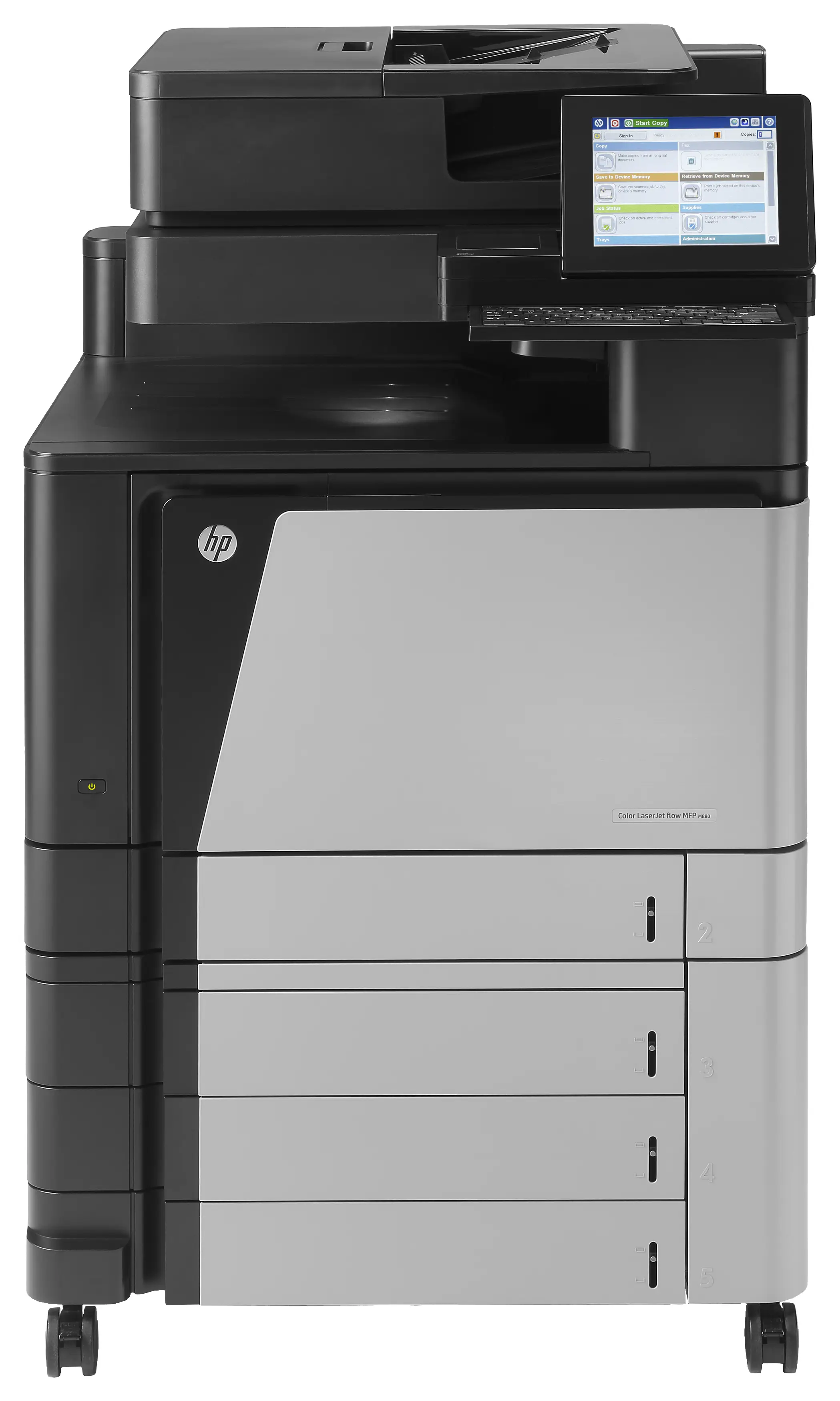 HP Color LaserJet Enterprise flow M880z Çok İşlevli Yazıcı, Baskı, fotokopi, tarama, faks, 200 yapraklık ADF; Ön USB’den baskı; E-postaya/PDF'ye tarama; Çift taraflı baskı A2W75A#B13
