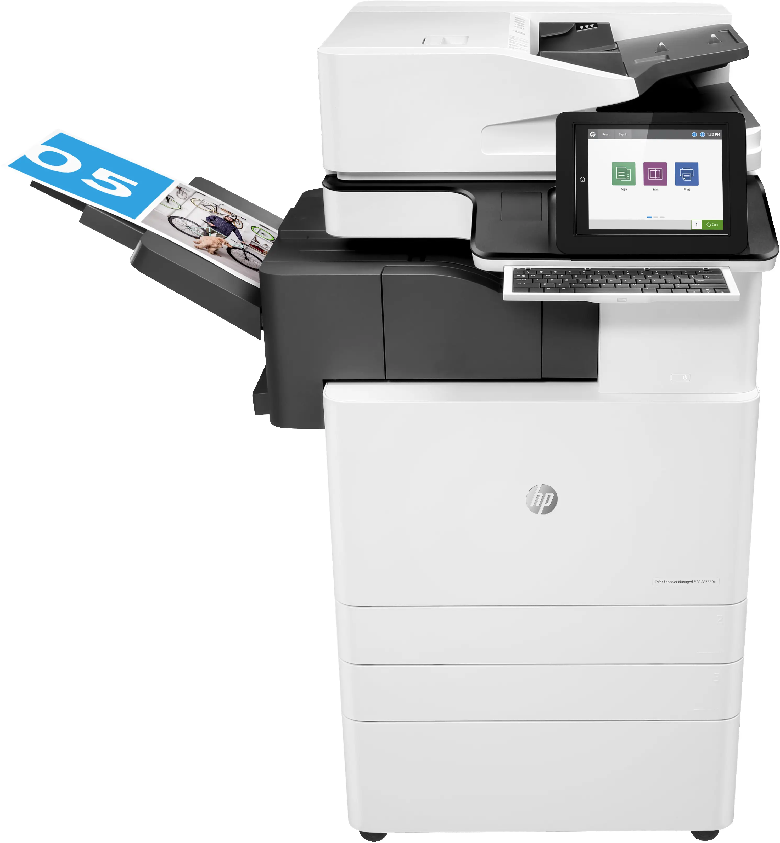 HP Color LaserJet Managed Flow MFP E87660z - Hızlı dakikada 60 sayfa, Baskı, kopyalama, tarama (Faks ve kablosuz isteğe bağlı) X3A92A#B19
