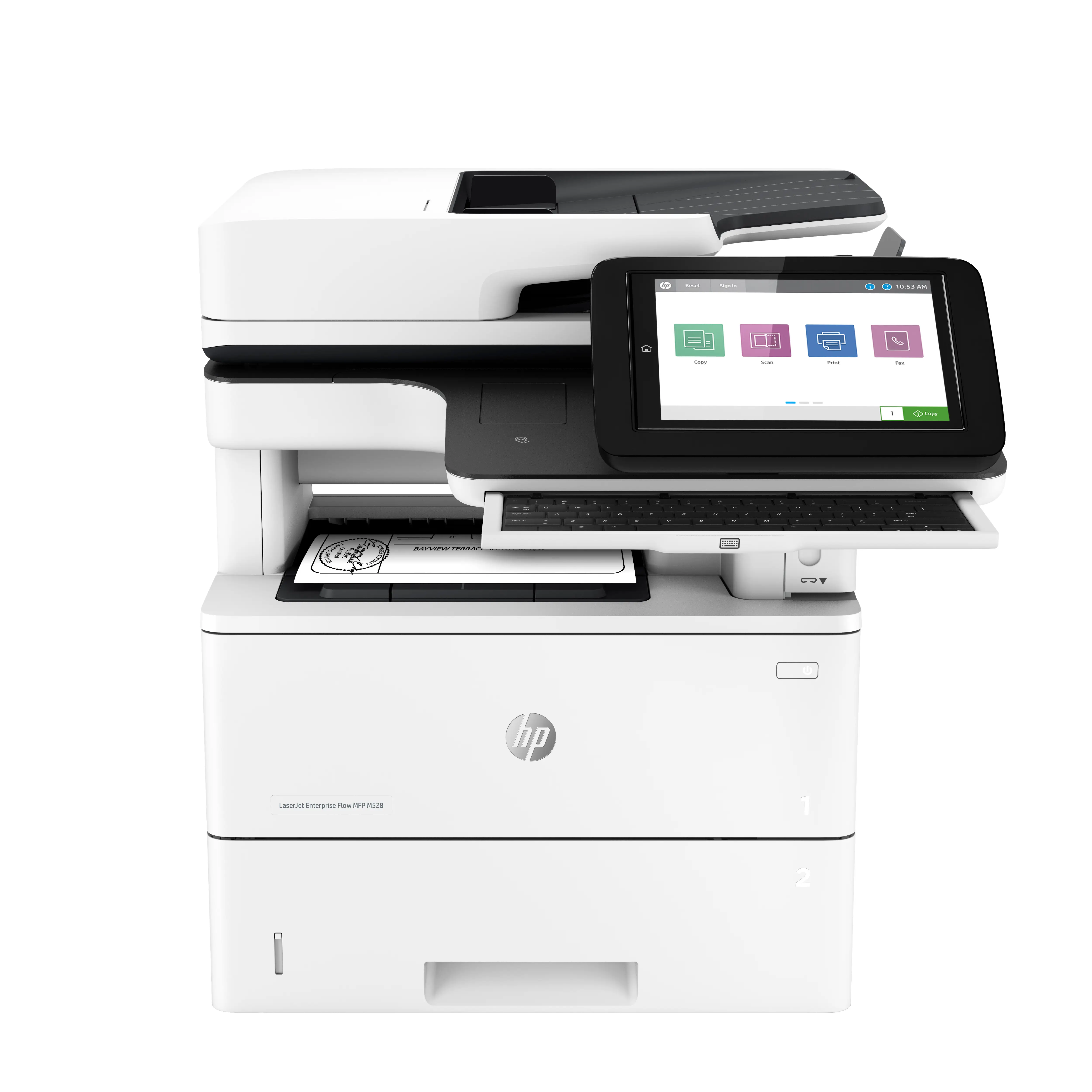 HP LaserJet Enterprise M528z Kablosuz Multifunction Siyah beyaz Yazıcı, Fotokopi Makinesi, Tarayıcı; Çift taraflı 1PV67A