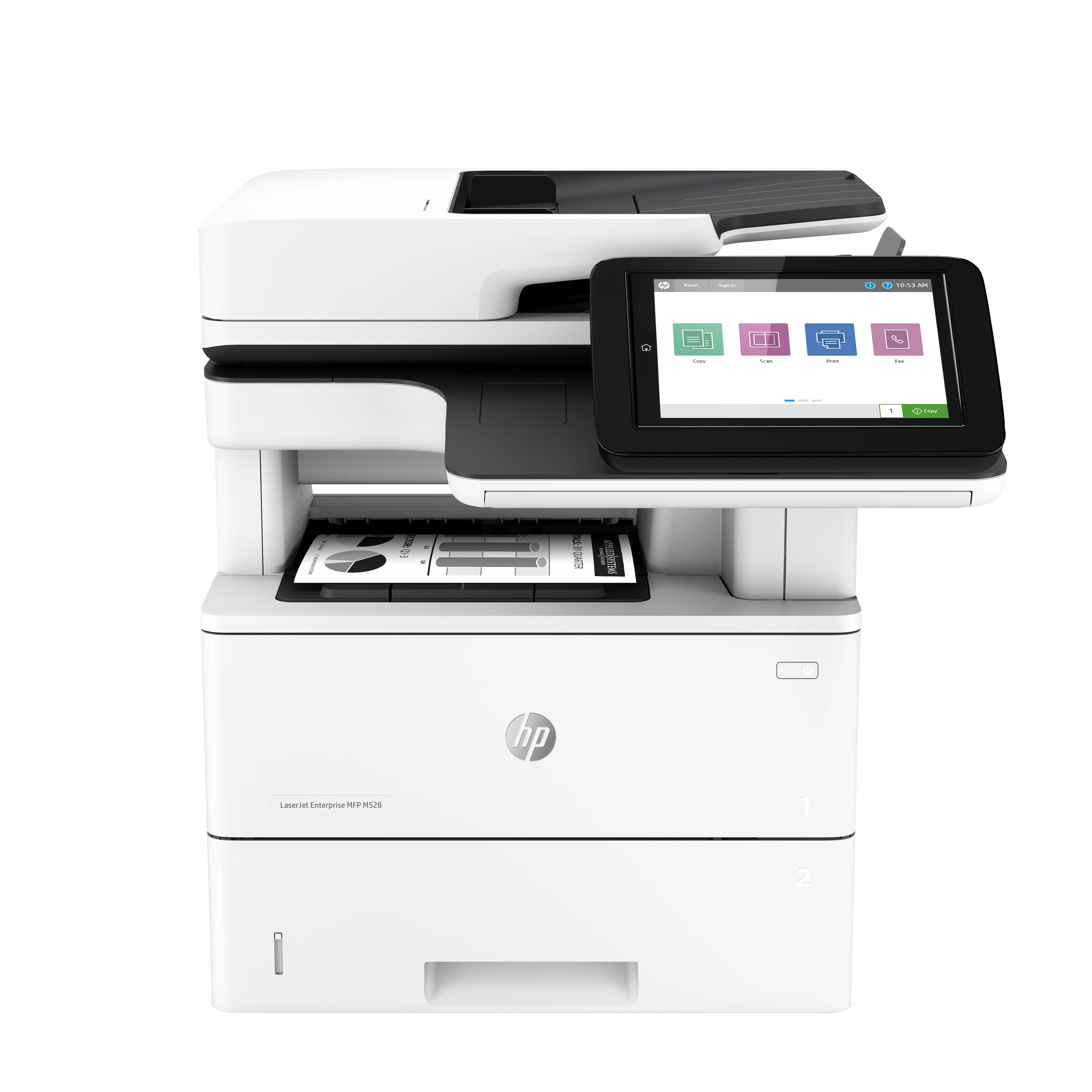 HP LaserJet Enterprise M528dn Kablosuz Multifunction Siyah beyaz Yazıcı, Fotokopi Makinesi, Tarayıcı; Çift taraflı 1PV64A
