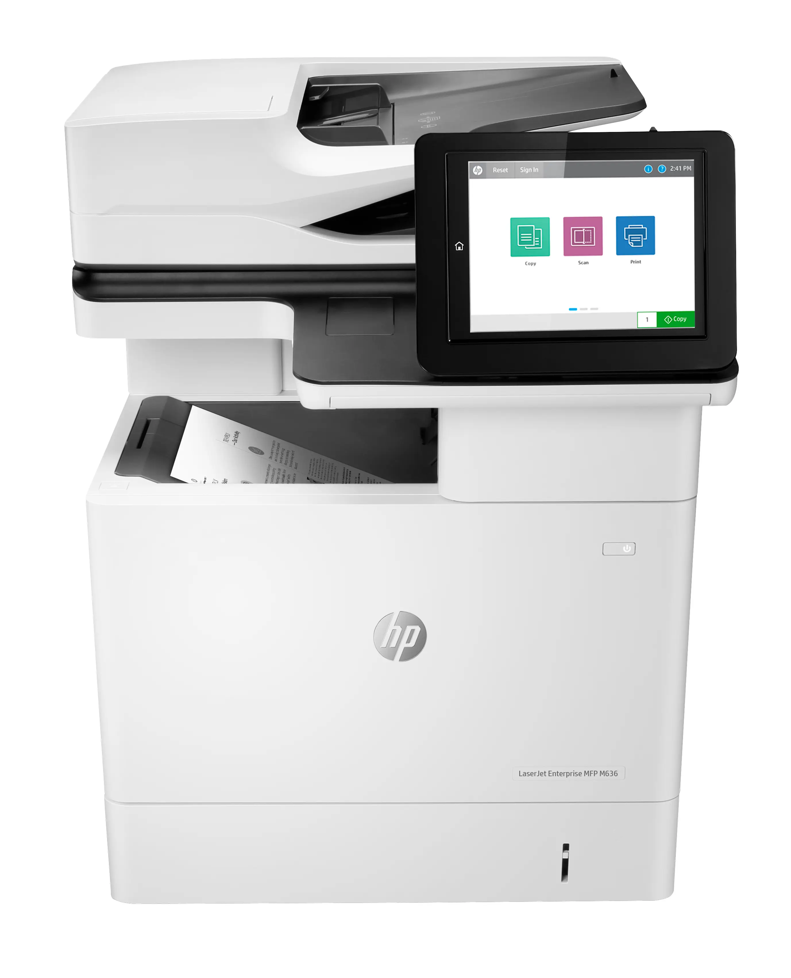 HP LaserJet Enterprise M636fh Multifunction Siyah beyaz Yazıcı, alnızca Ethernet; Fotokopi Makinesi, Tarayıcı 7PT00A