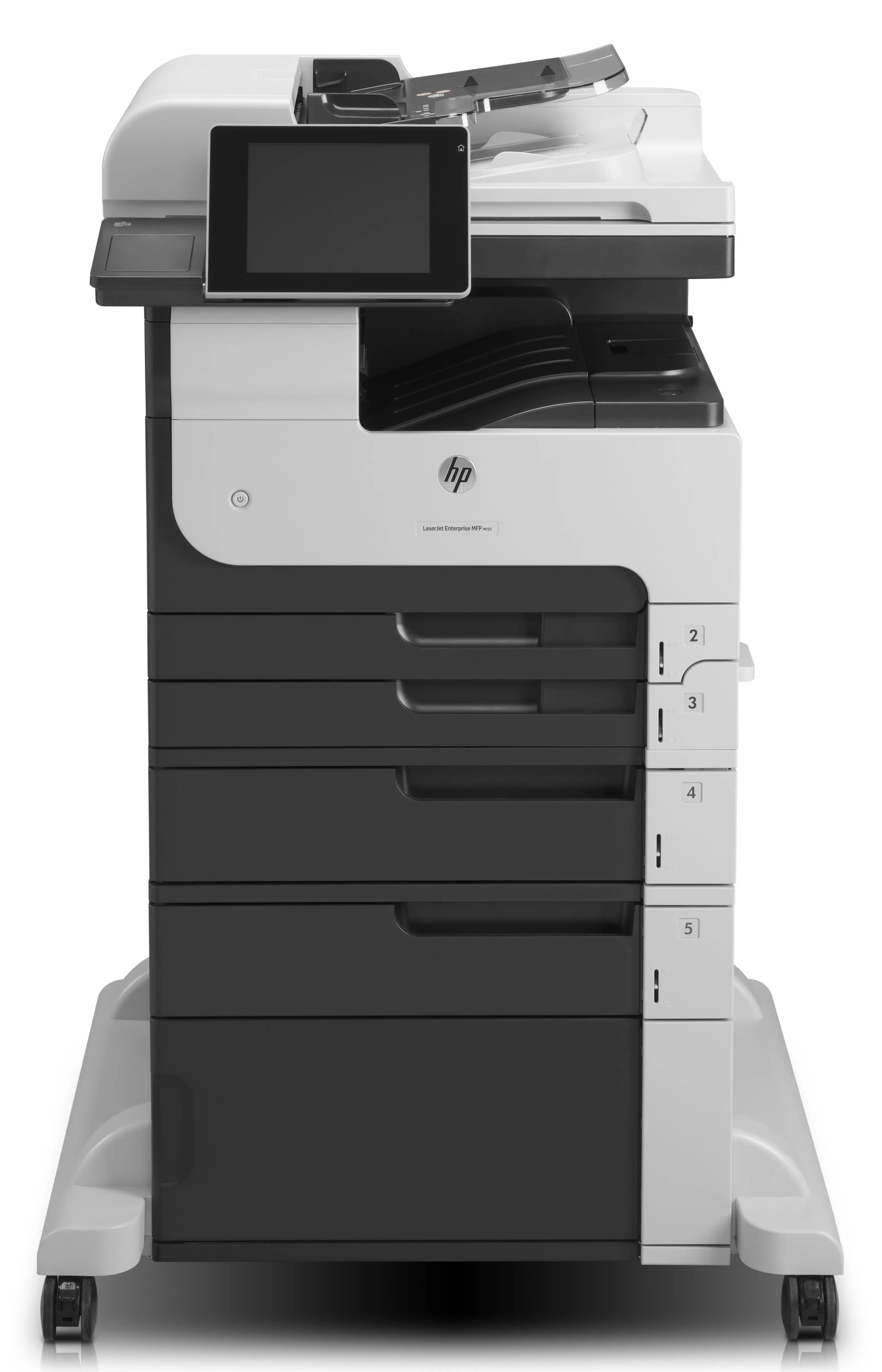HP LaserJet Enterprise M725f MFP, Baskı, fotokopi, tarama, faks, 100 yapraklık ADF; Ön USB'den baskı; E-postaya/PDF'e tarama; Çift taraflı baskı CF067A#B19