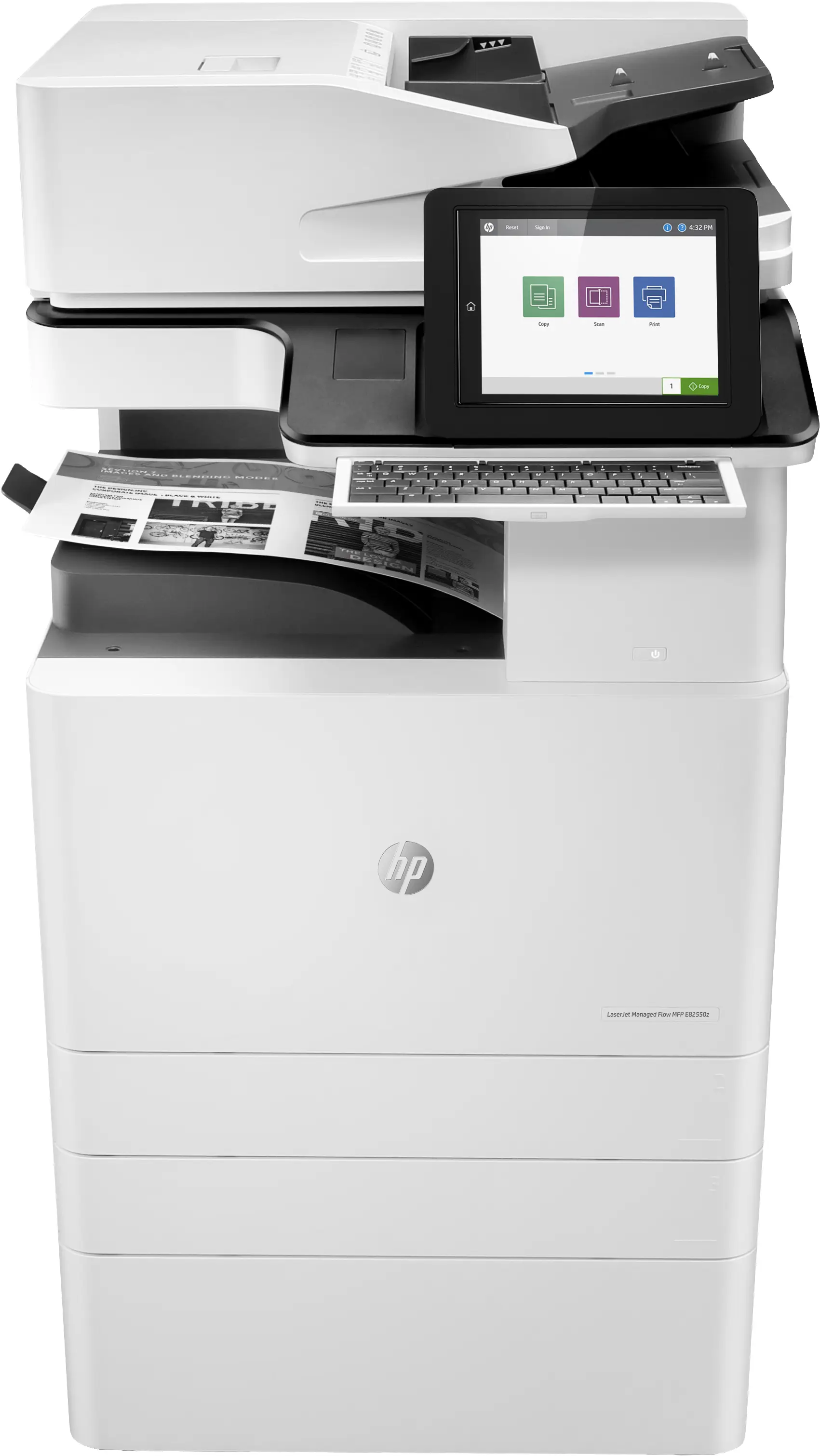 HP LaserJet Managed Flow MFP E82550z - Hızlı dakikada 50 sayfa, Baskı, kopyalama, tarama (Faks ve kablosuz isteğe bağlı) 8YJ04AW