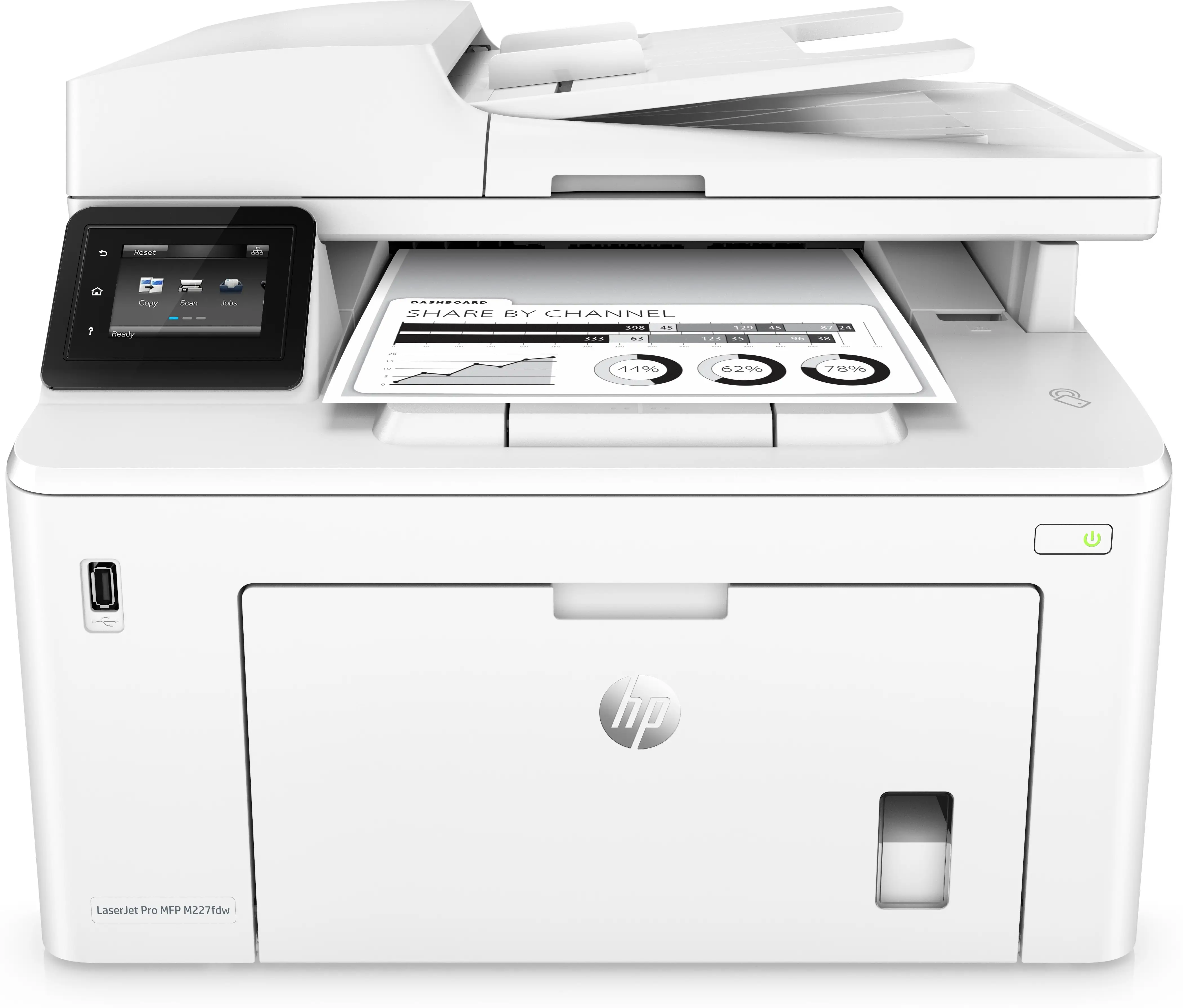 HP LaserJet Pro MFP M227fdw, Baskı, fotokopi, tarama, faks, 35 yapraklık ADF; Çift taraflı baskı G3Q75A#B19