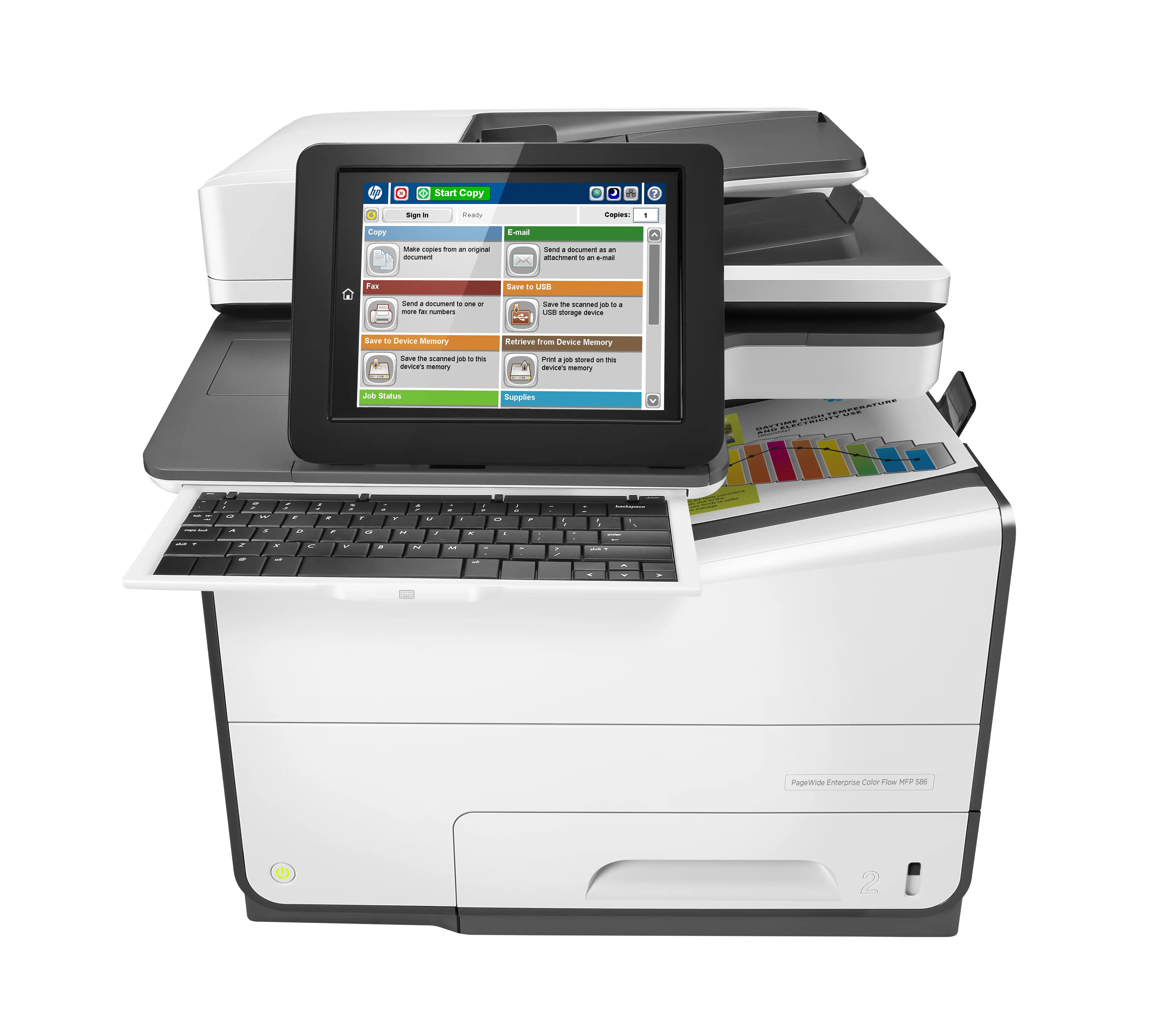 HP PageWide Enterprise Color Flow MFP 586z G1W41A