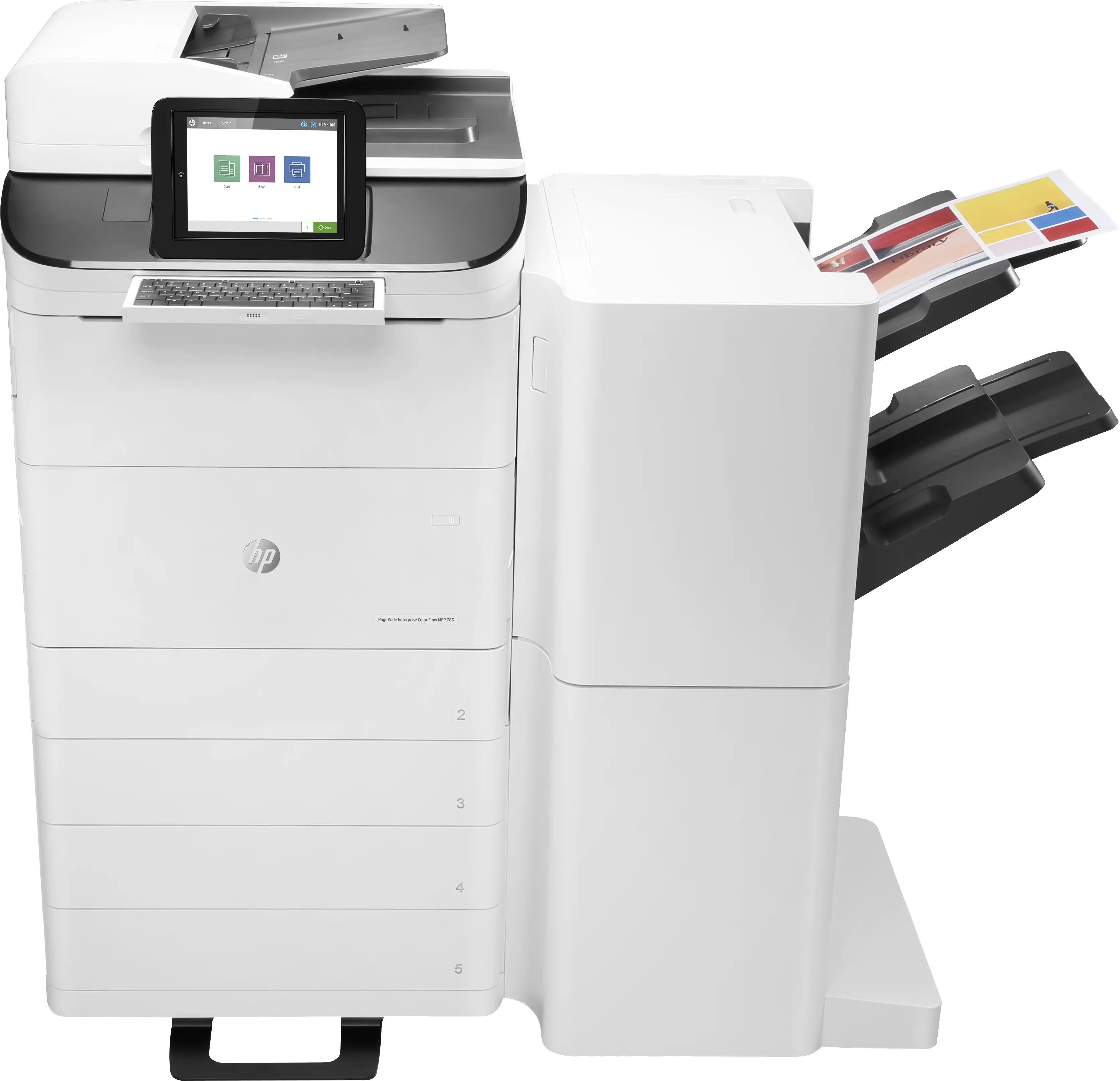 HP PageWide Enterprise Color Flow MFP 785zs - Baskı: Profesyonel modunda dakikada 55 sayfaya kadar siyah beyaz ve renkli, Genel Ofis modunda dakikada 75 sayfaya kadar siyah beyaz ve renkli Z5G75A#B13
