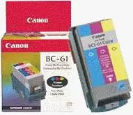 Canon BC-61 Color BubbleJet Printhead Inkjet Cartridge 0968A002