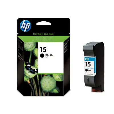 HP 15 Large Black Inkjet Print Cartridge C6615DE#*BUNDLECRC