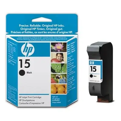 HP 15 Light-use Black Inkjet Print Cartridge C6615NE