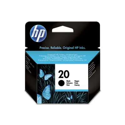 HP 20 Large Black Inkjet Print Cartridge C6614DE#ABB