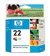 HP 22 Tri-colour Inkjet Print Cartridge C9352A