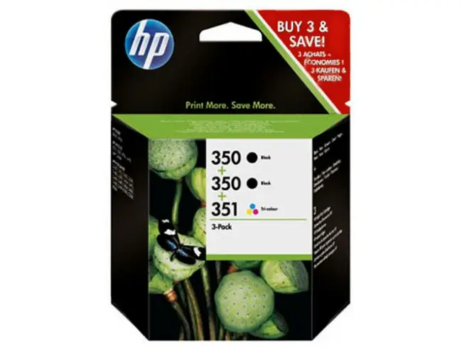 HP 350/350/351 Inkjet Print Cartridges 3-Pack SD448EE