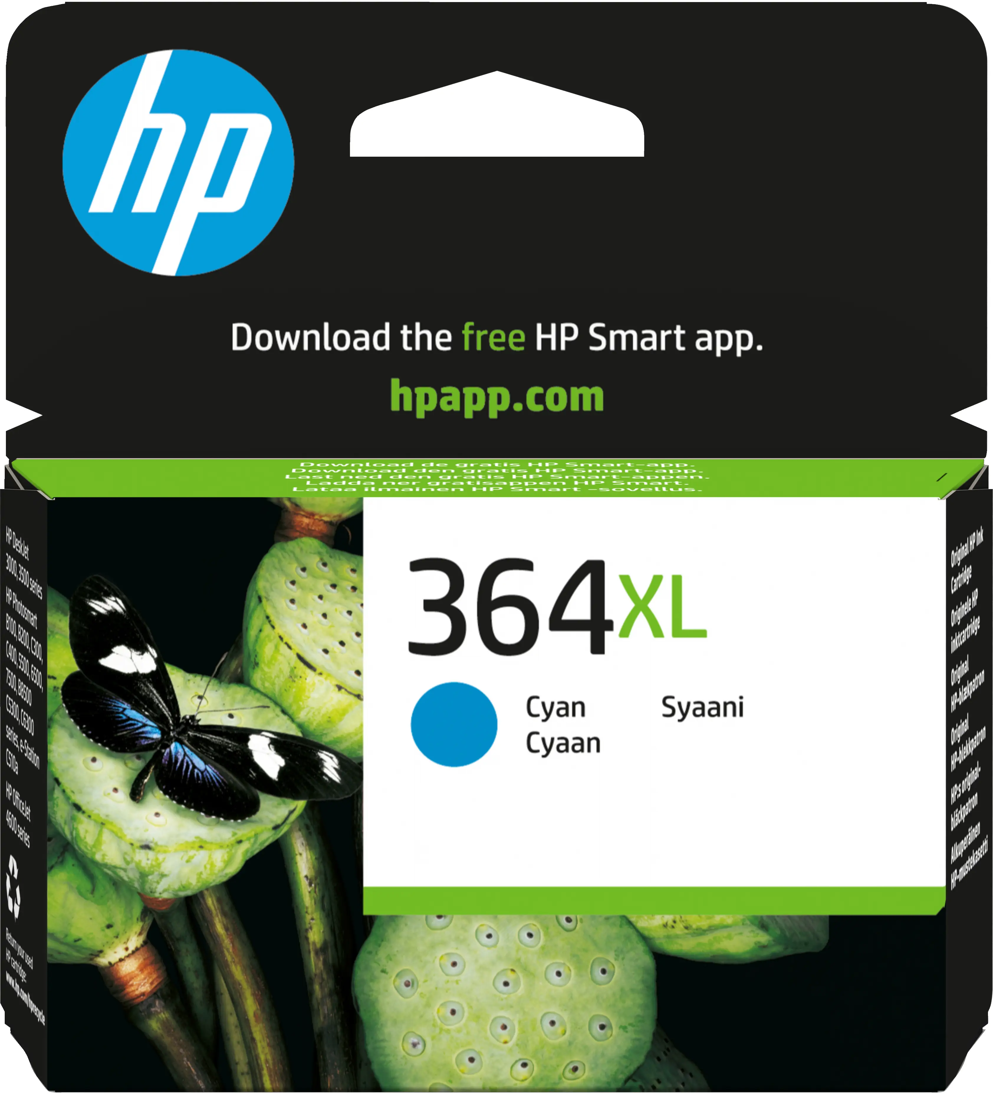 HP 364XL Yüksek Kapasiteli Camgöbeği Orijinal Mürekkep Kartuşu CB323EE