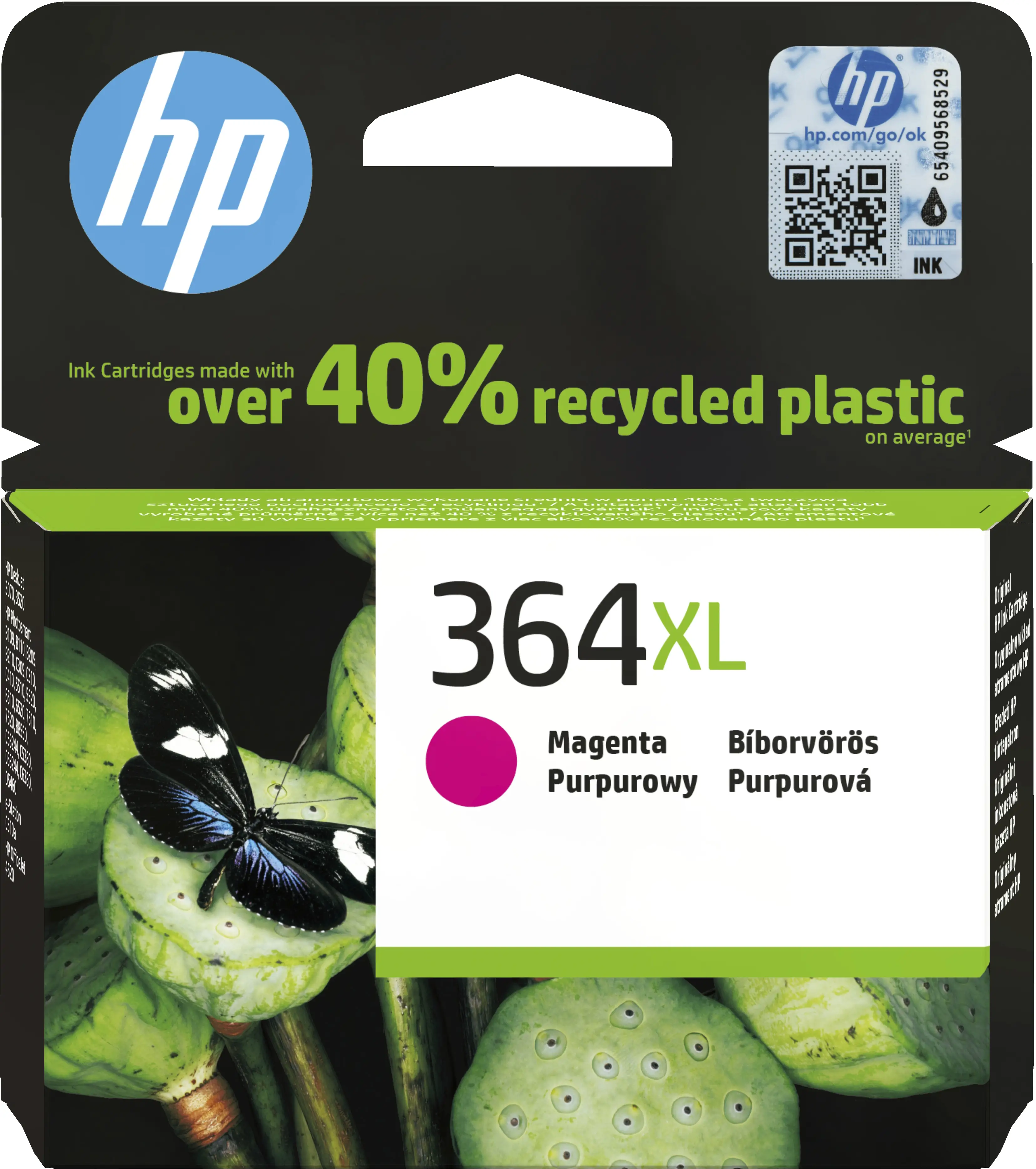 HP 364XL Yüksek Kapasiteli Macenta Orijinal Mürekkep Kartuşu CB324EE