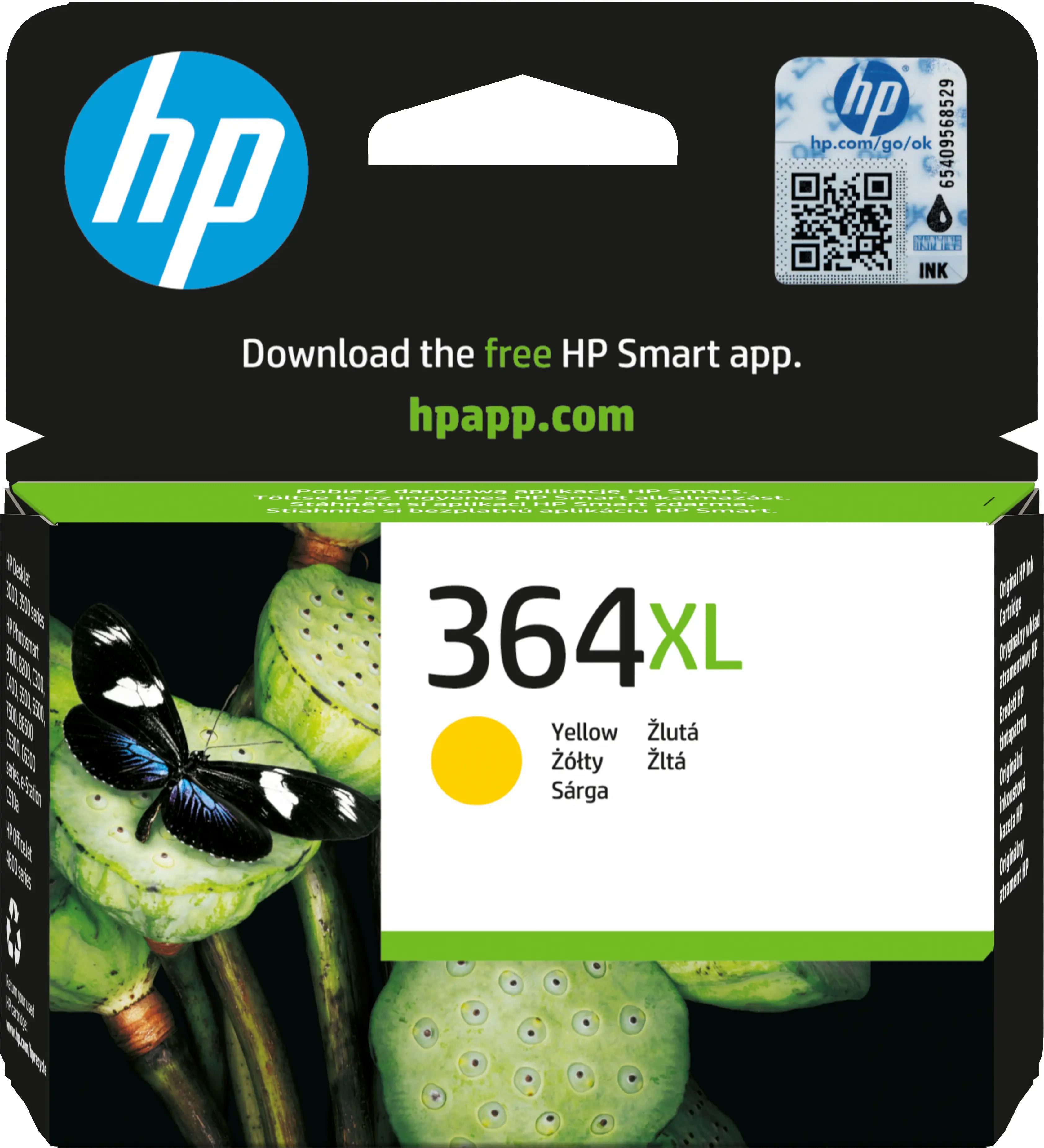 HP 364XL Yüksek Kapasiteli Sarı Orijinal Mürekkep Kartuşu CB325EE