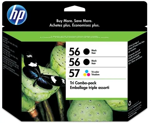 HP 56/56/57 Ink Cartridge Tri-Pack SD399AE