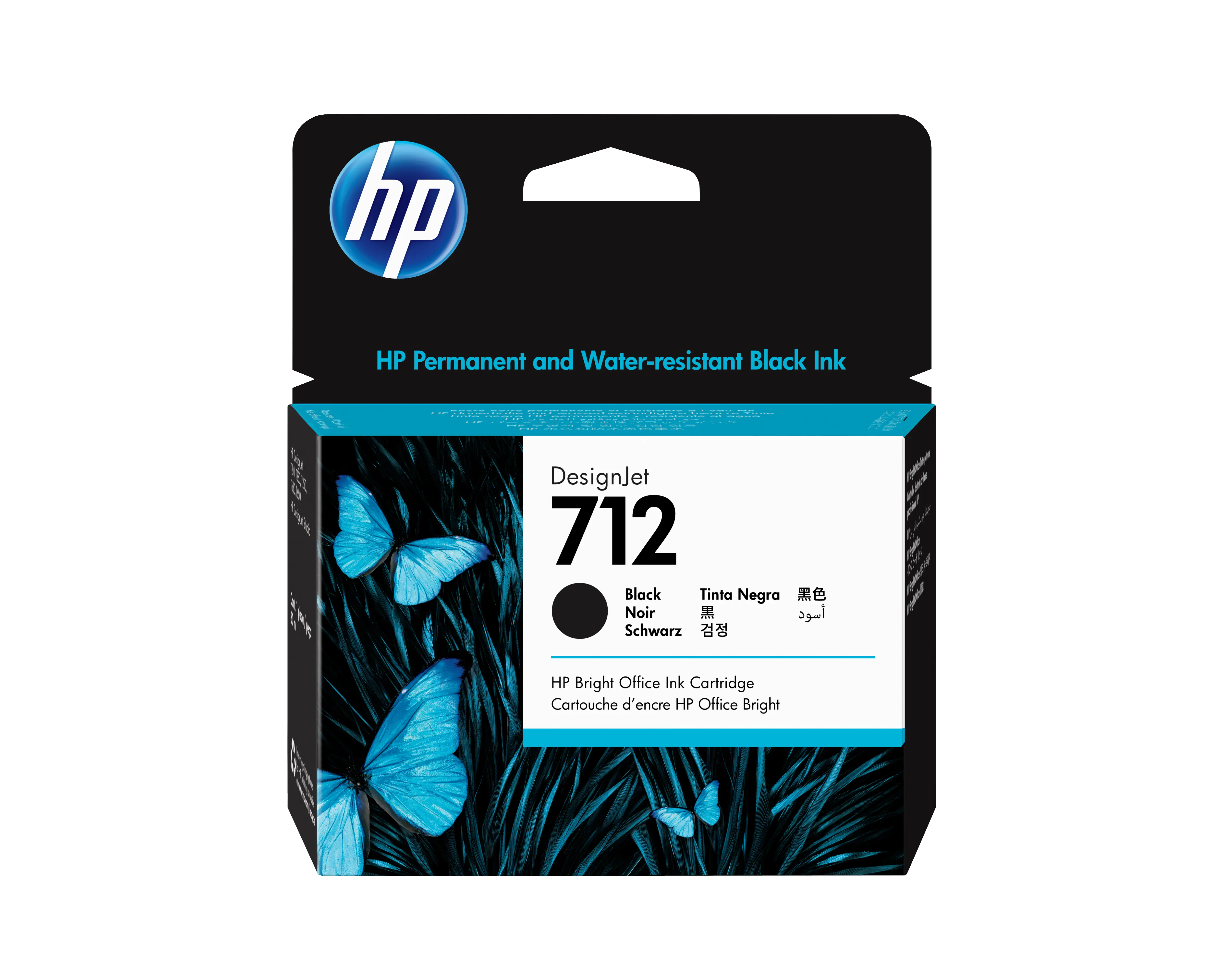 HP 712 80 ml Siyah DesignJet Mürekkep Kartuşu 3ED71A