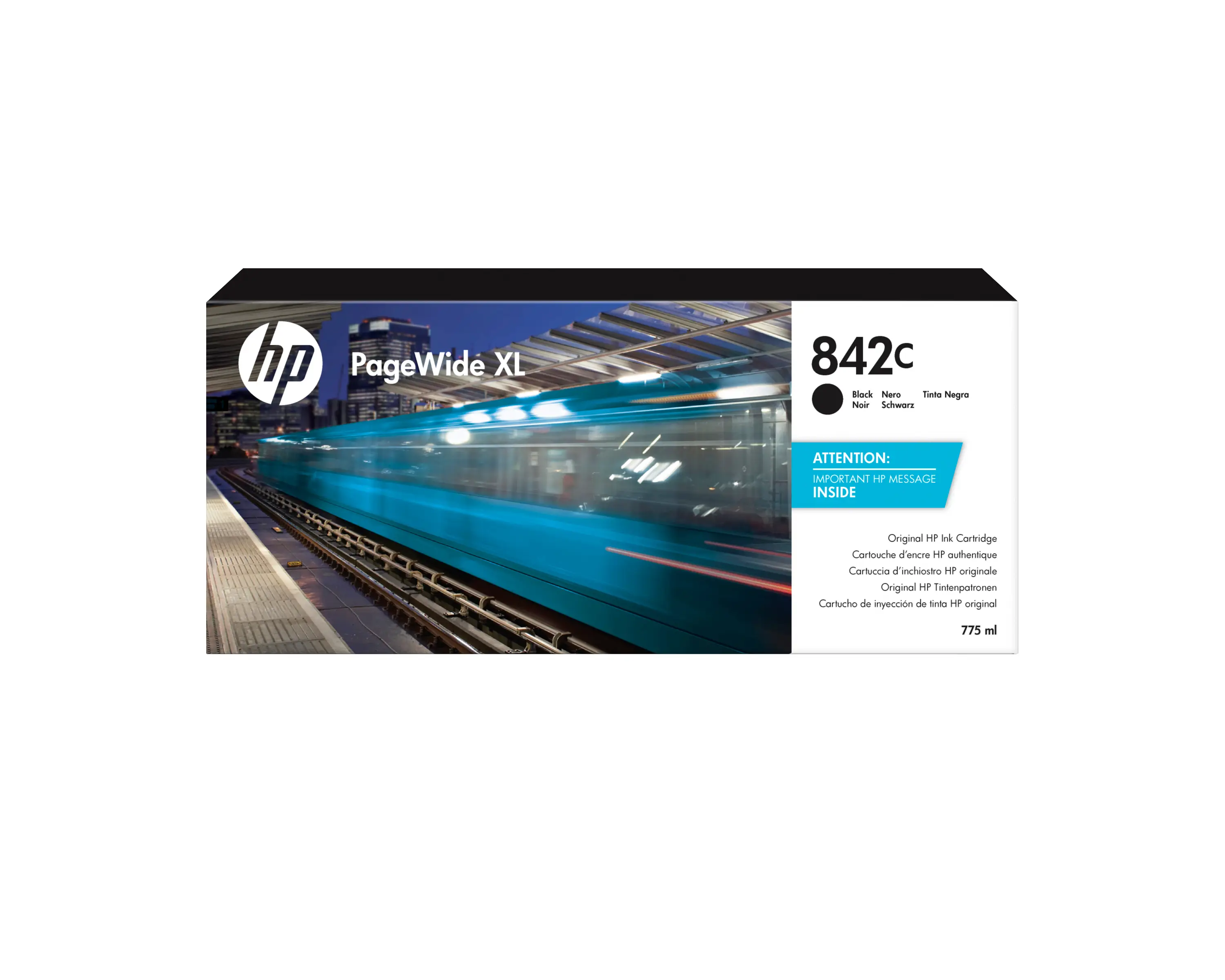 HP 842C 775 ml Siyah PageWide XL Mürekkep Kartuşu C1Q53A