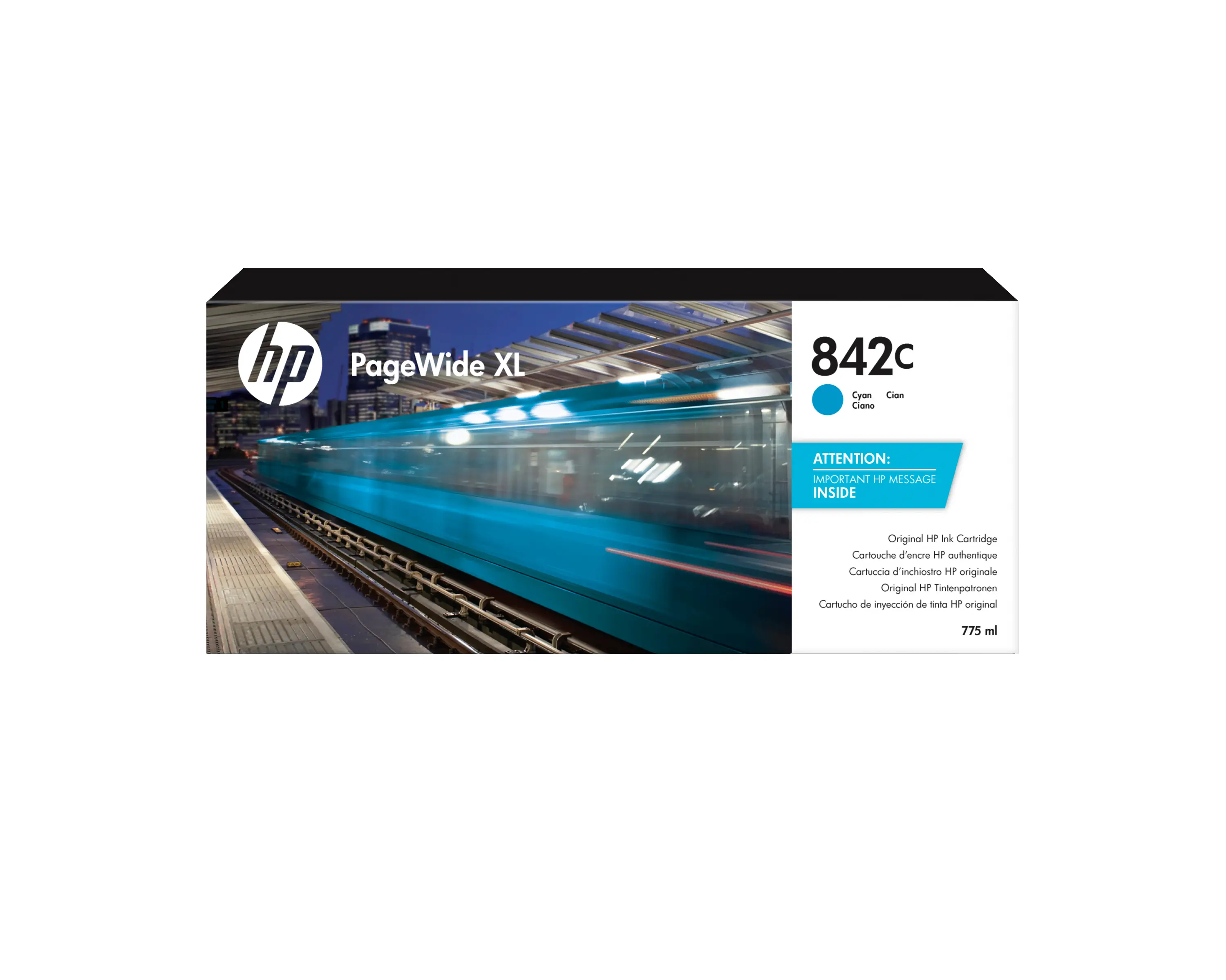 HP 842C 775 ml Camgöbeği PageWide XL Mürekkep Kartuşu C1Q54A