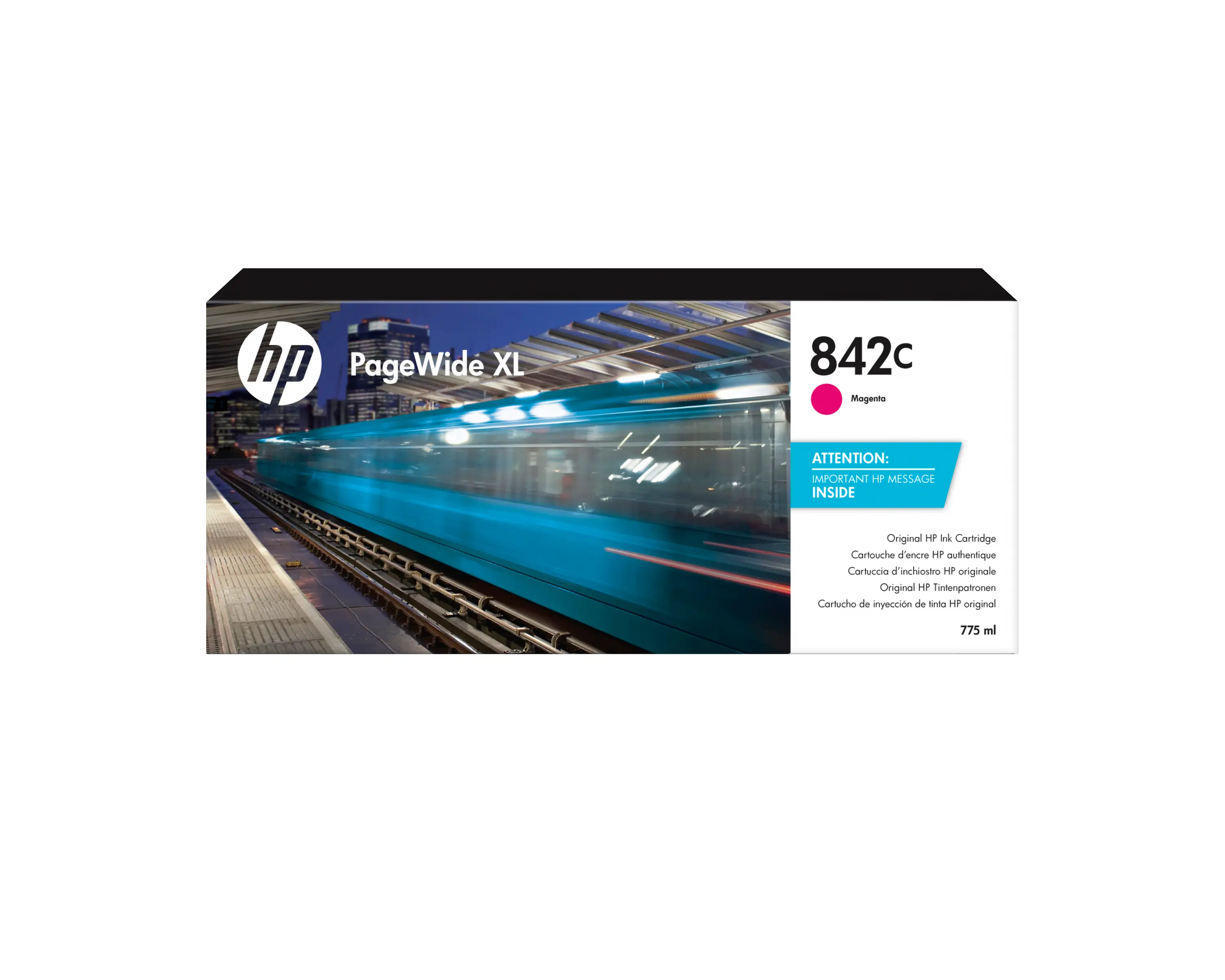 HP 842C 775 ml Macenta PageWide XL Mürekkep Kartuşu C1Q55A