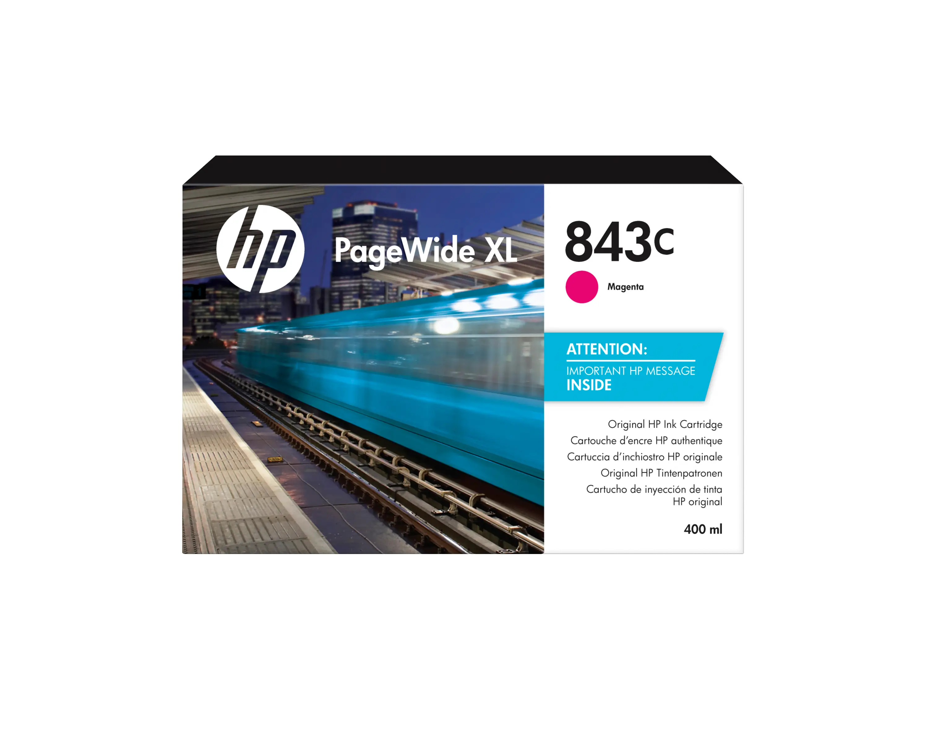 HP 843C 400 ml Macenta PageWide XL Mürekkep Kartuşu C1Q67A