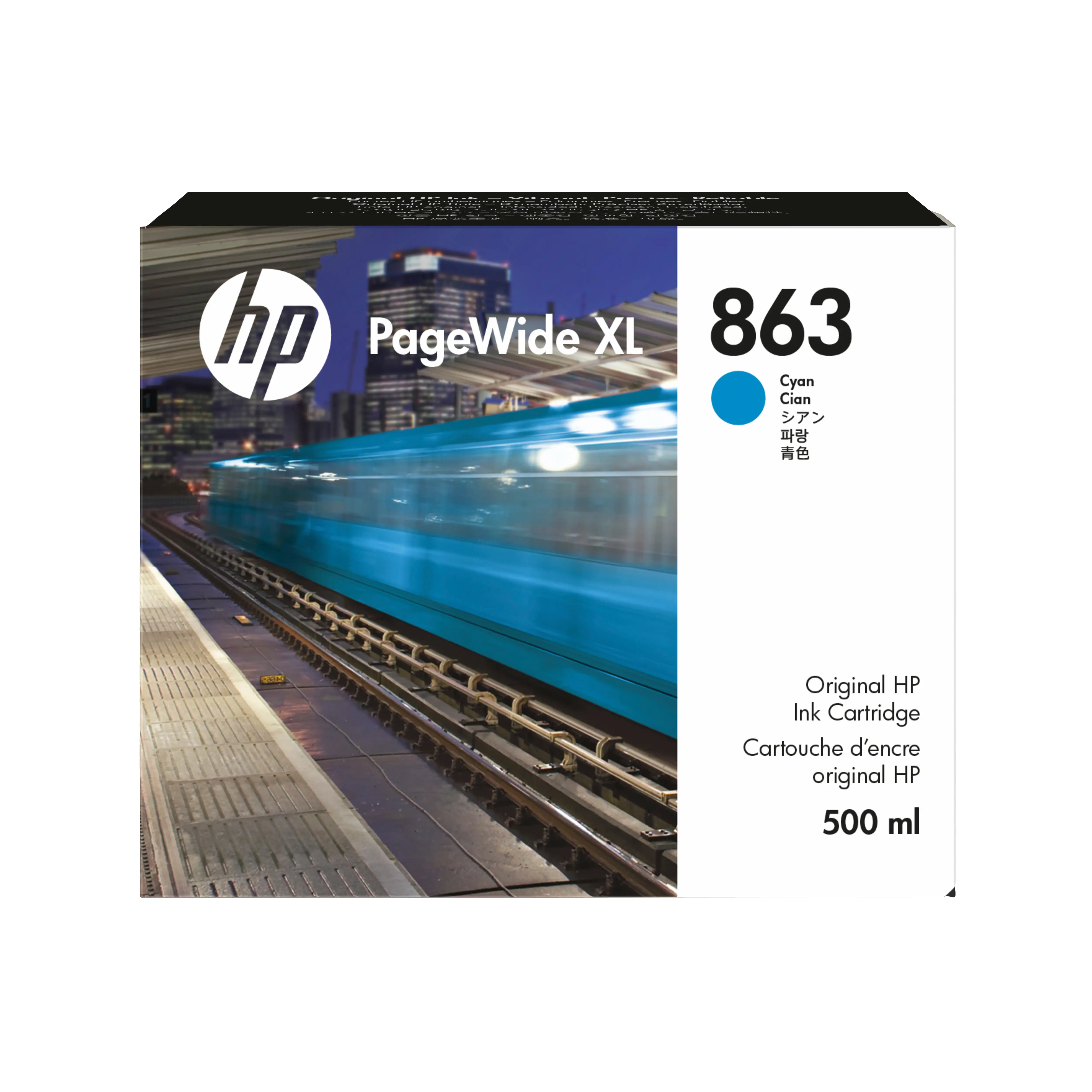 HP 863 500 ml Camgöbeği PageWide XL Mürekkep Kartuşu F9K40A