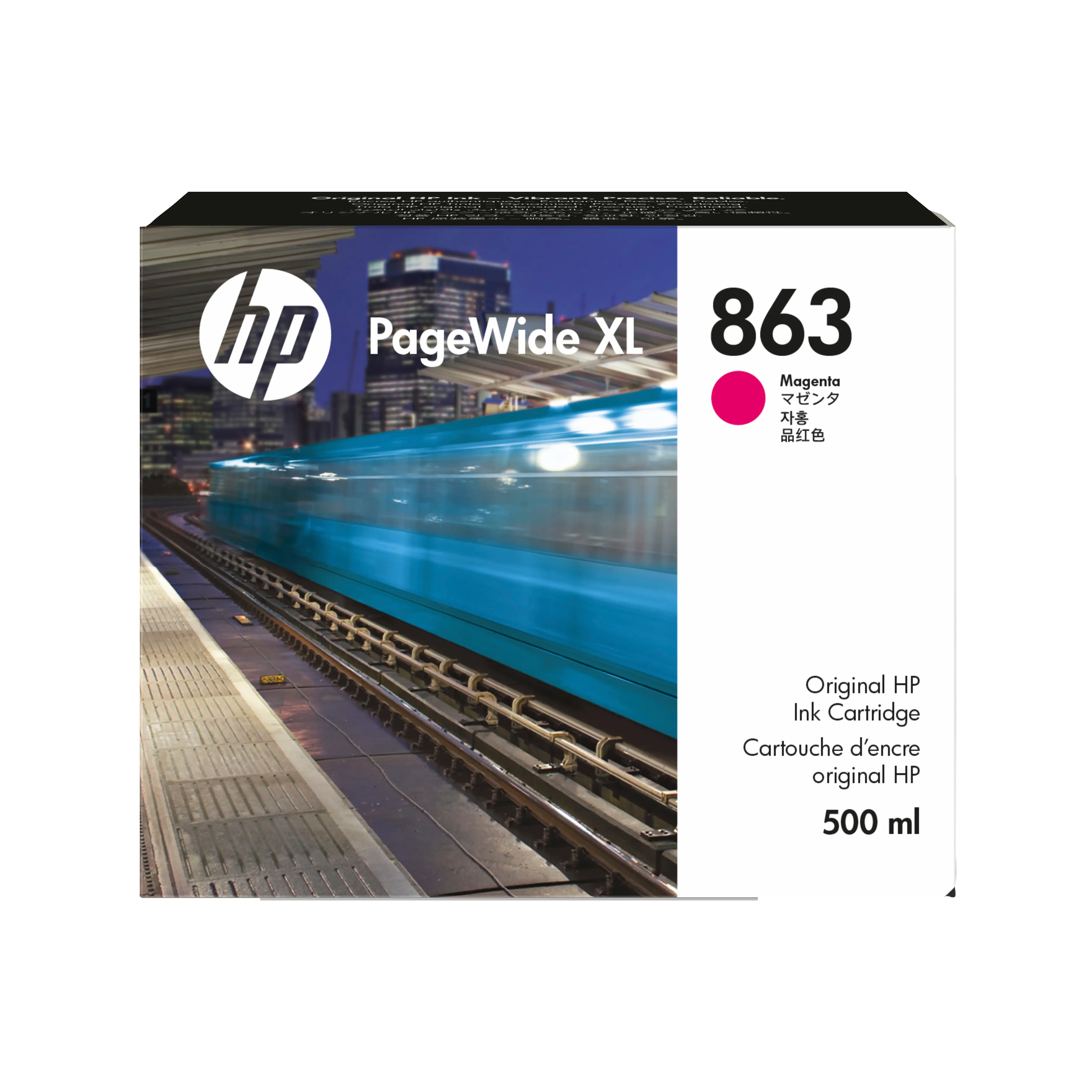 HP 863 500 ml Macenta PageWide XL Mürekkep Kartuşu F9K38A