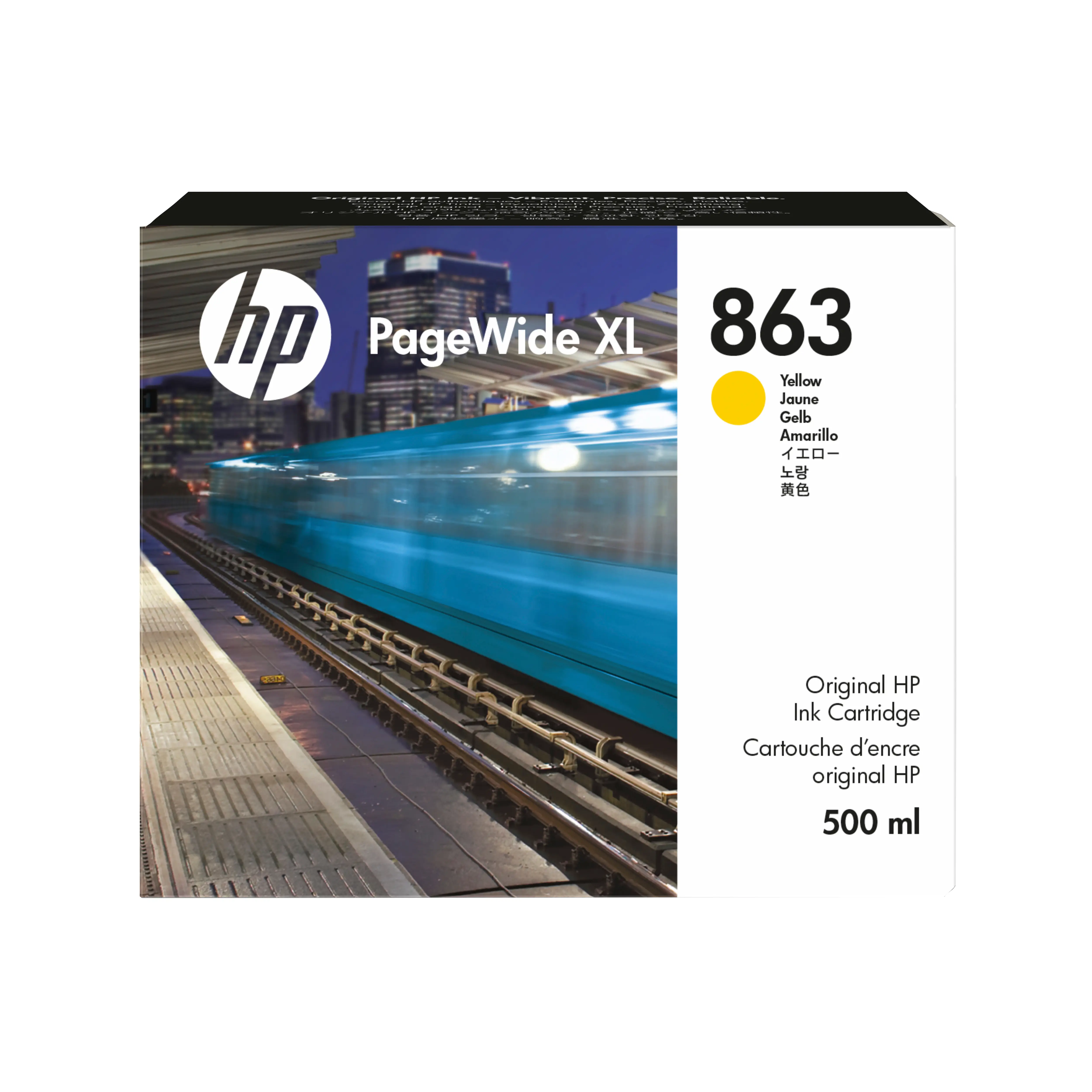 HP 863 500 ml Sarı PageWide XL Mürekkep Kartuşu F9K39A