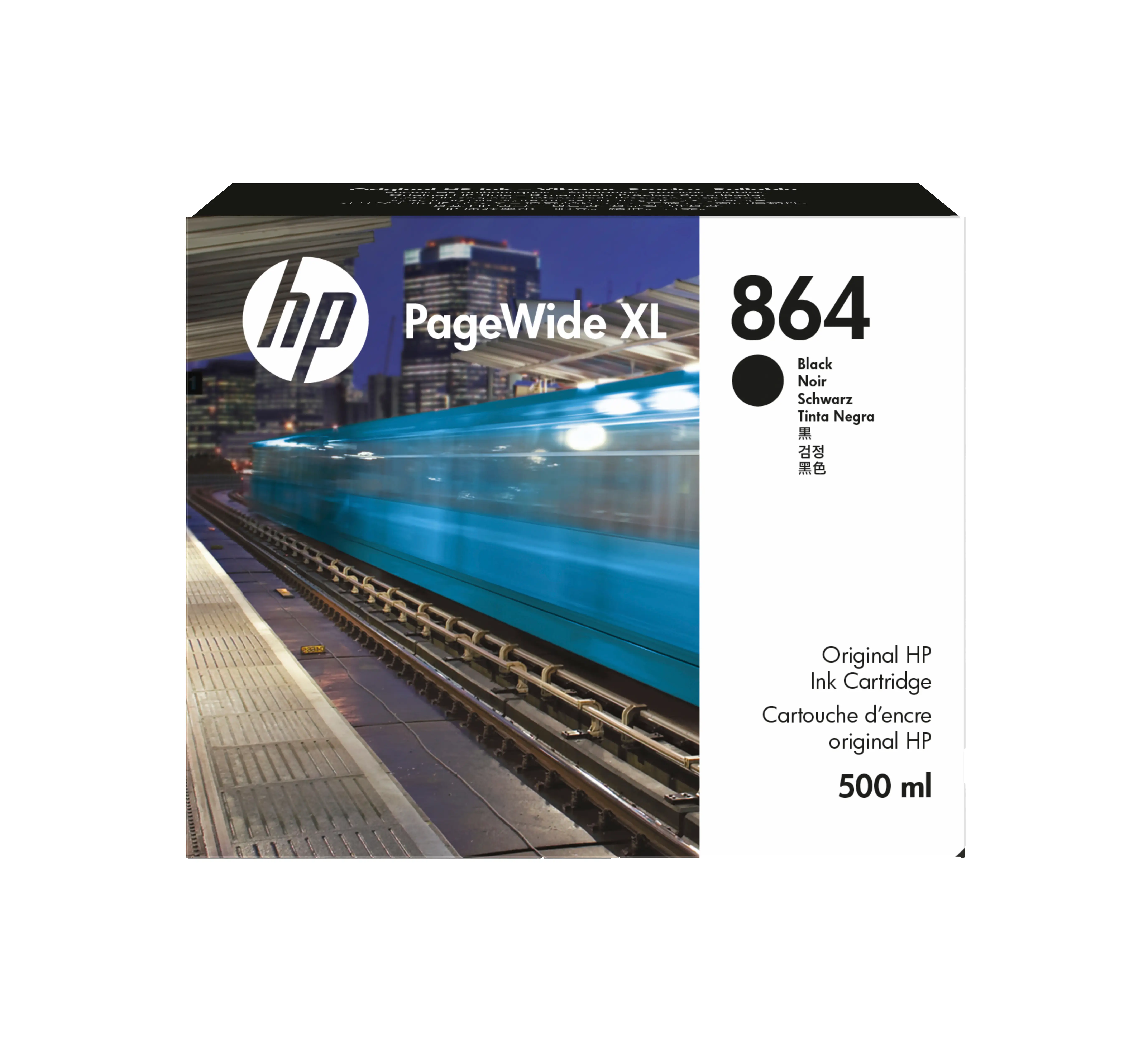 HP 864 500 ml Siyah PageWide XL Mürekkep Kartuşu 3ED86A