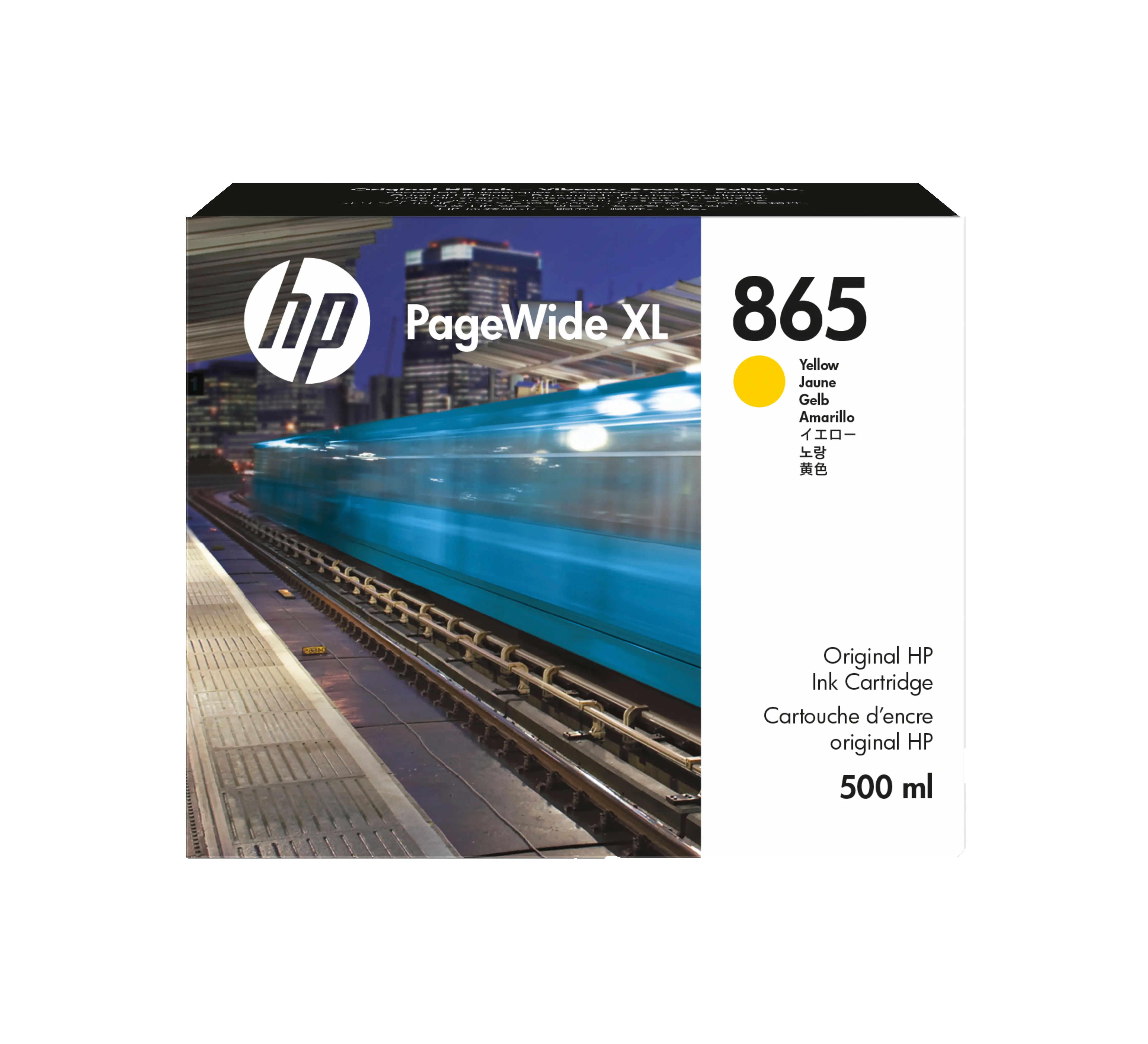 HP 865 500 ml Sarı PageWide XL Mürekkep Kartuşu 3ED84A