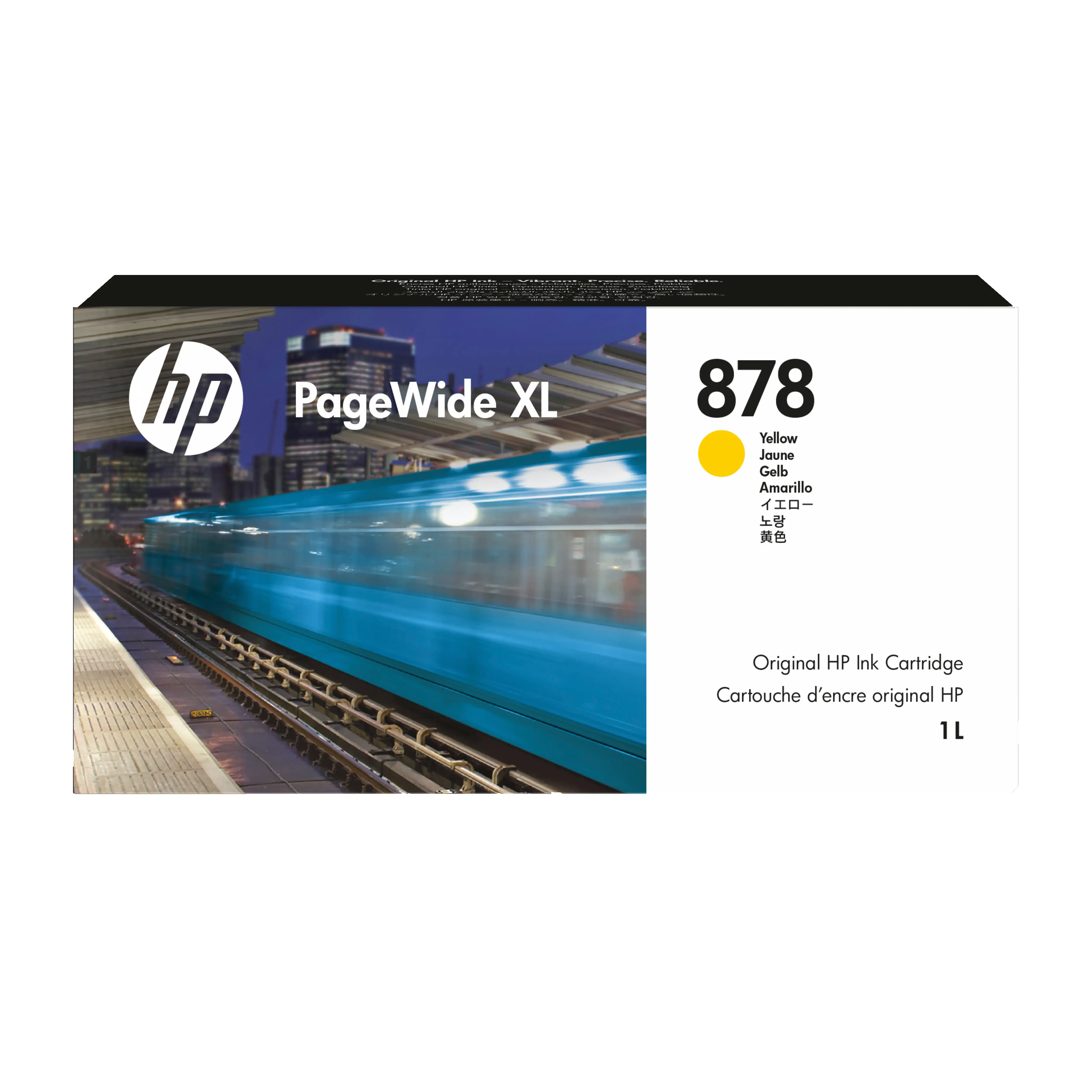 HP 878 1 Litre Sarı PageWide XL Mürekkep Kartuşu 312Z4A